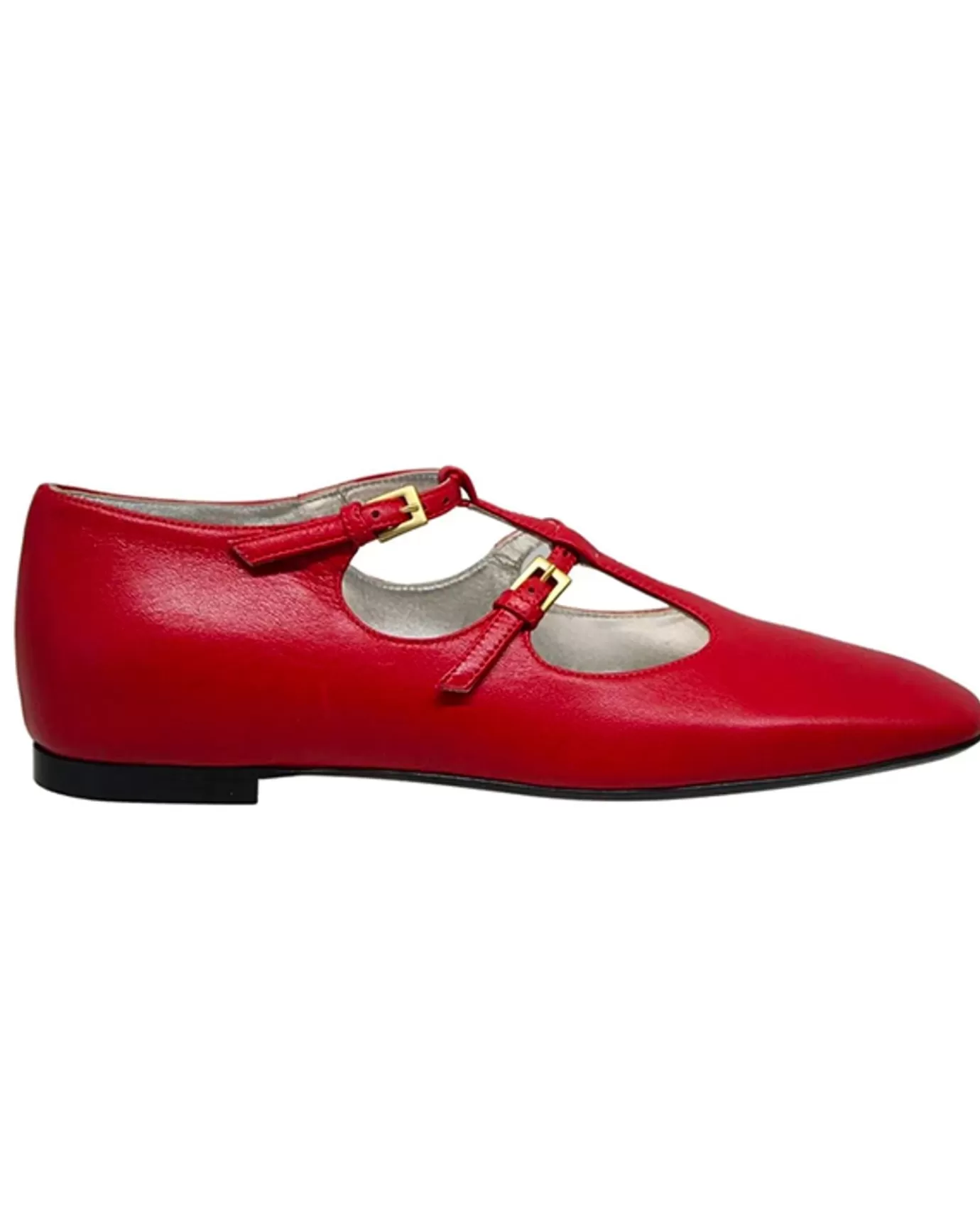 Ines De La Fressange Paris Babies en cuir rouges