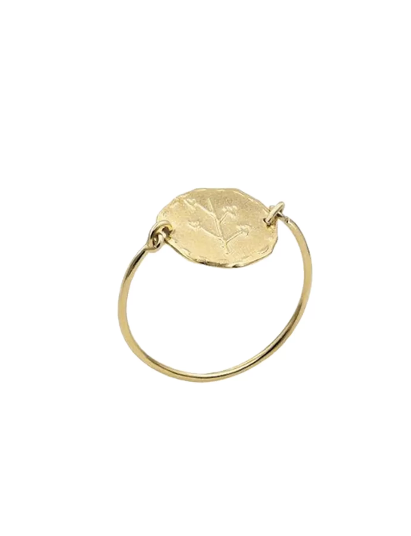 Ines De La Fressange Paris Bague Lutèce motif Coeurs plaqué or