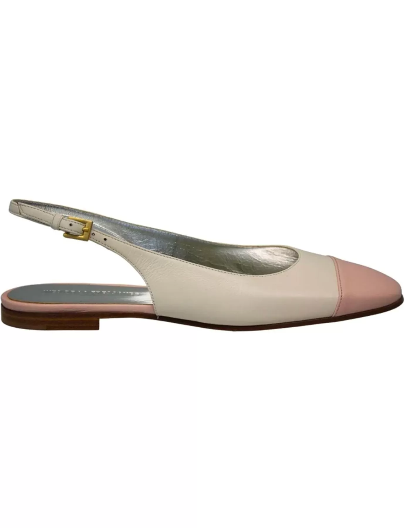 Ines De La Fressange Paris Ballerine Celia slingback crème et nude