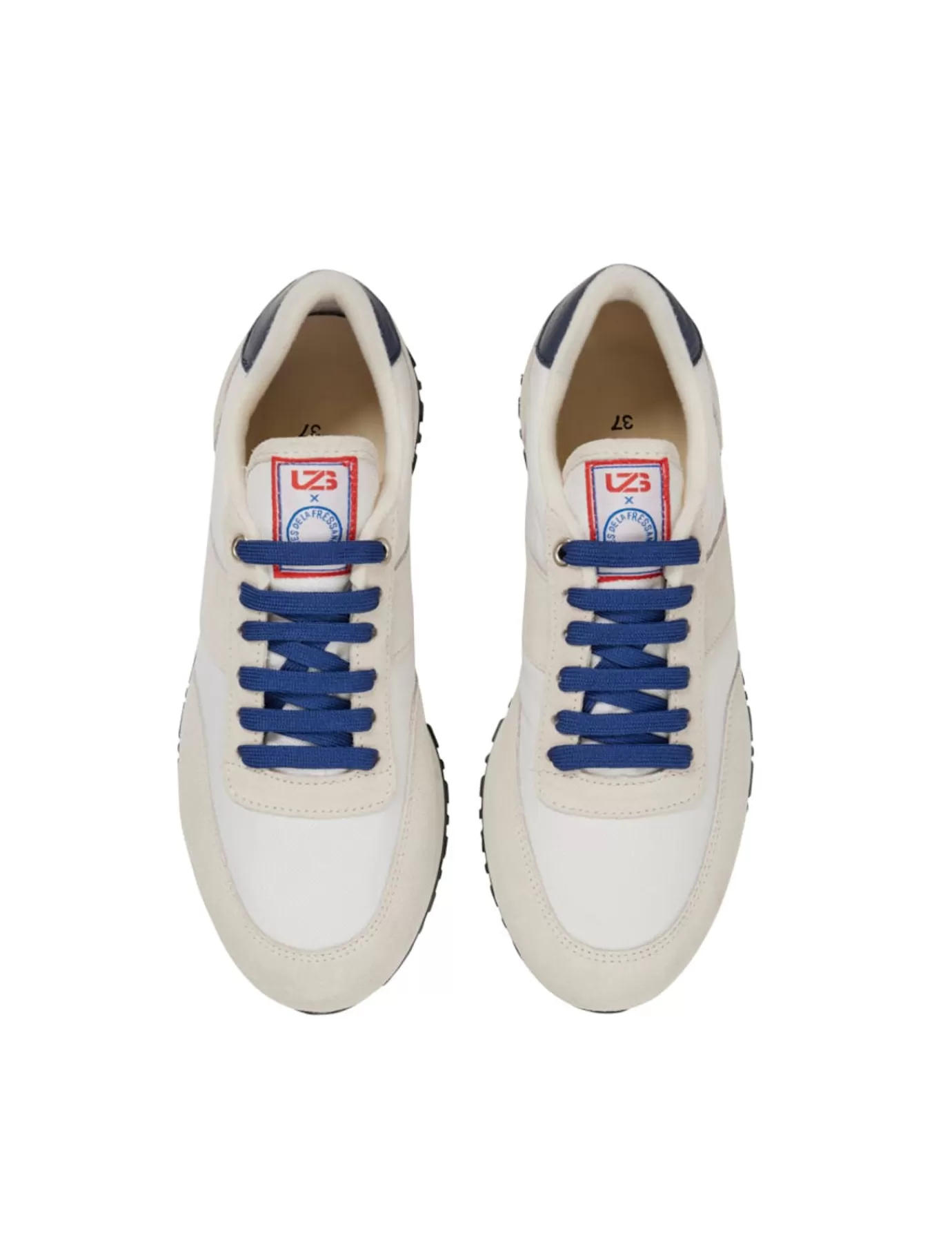 Ines De La Fressange Paris Baskets "77" UZS x Ines de la Fressange Unisexe blanc/beige/bleu