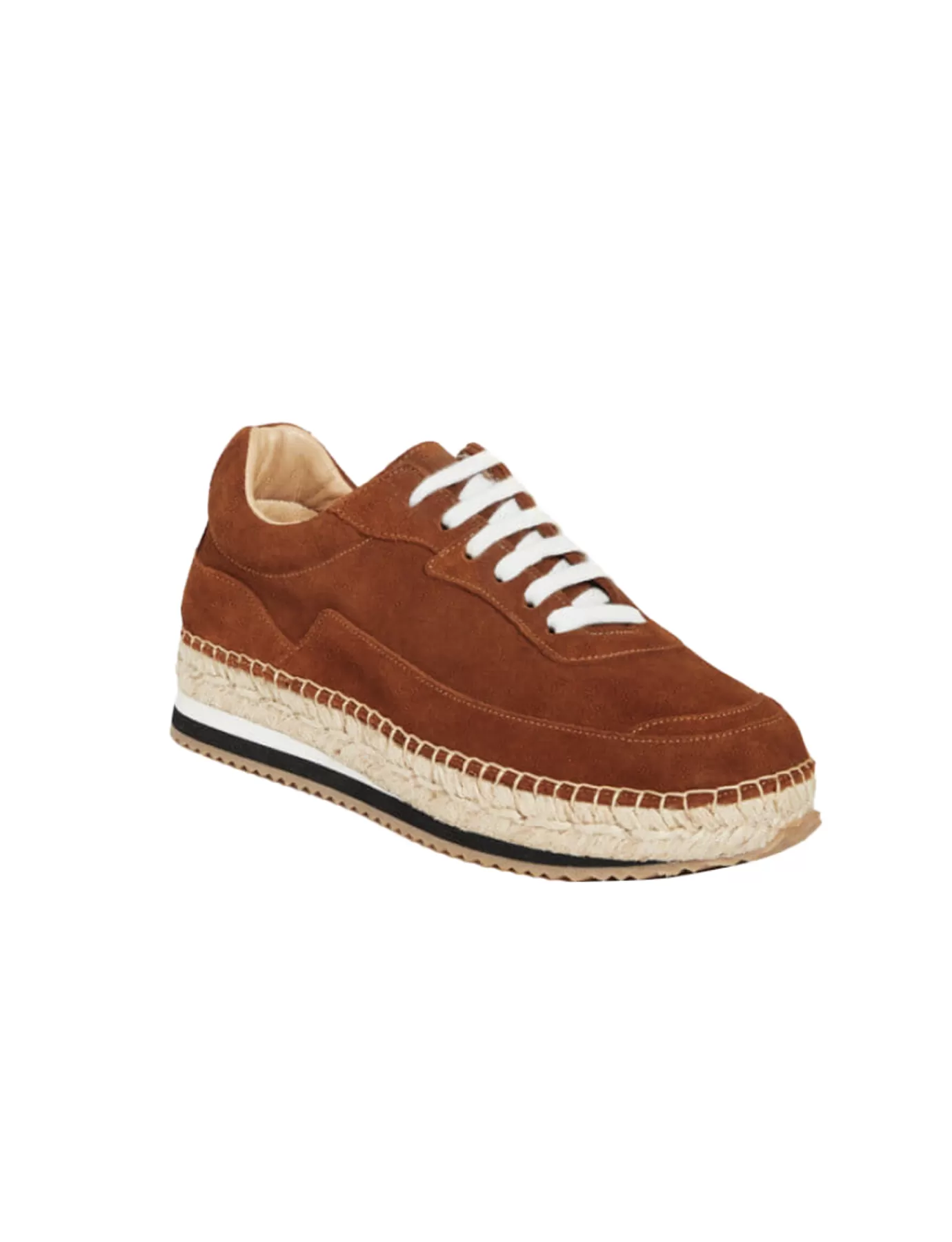 Ines De La Fressange Paris Baskets-espadrilles Tracy daim marron