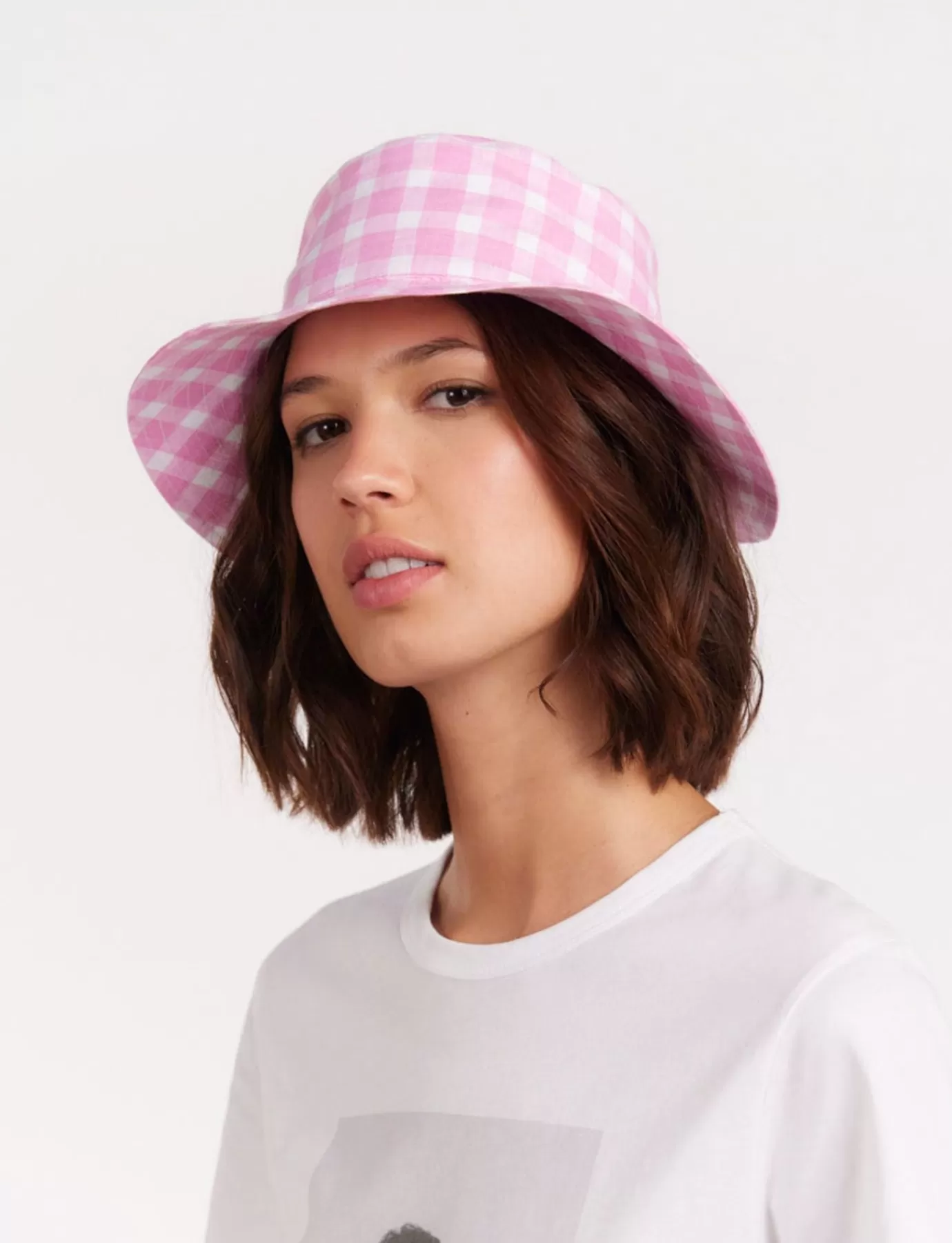 Ines De La Fressange Paris Bob Andrès Vichy rose