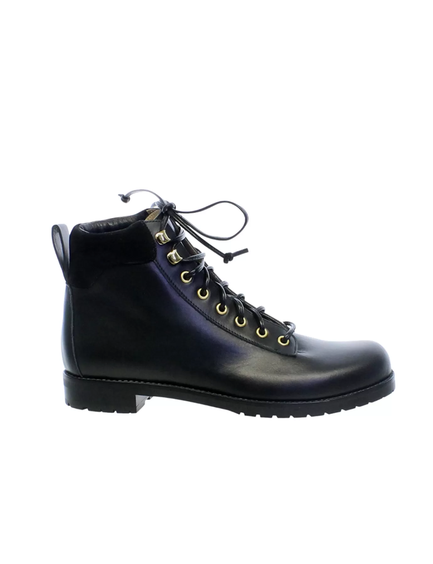 Ines De La Fressange Paris Bottes de montagne noires en cuir