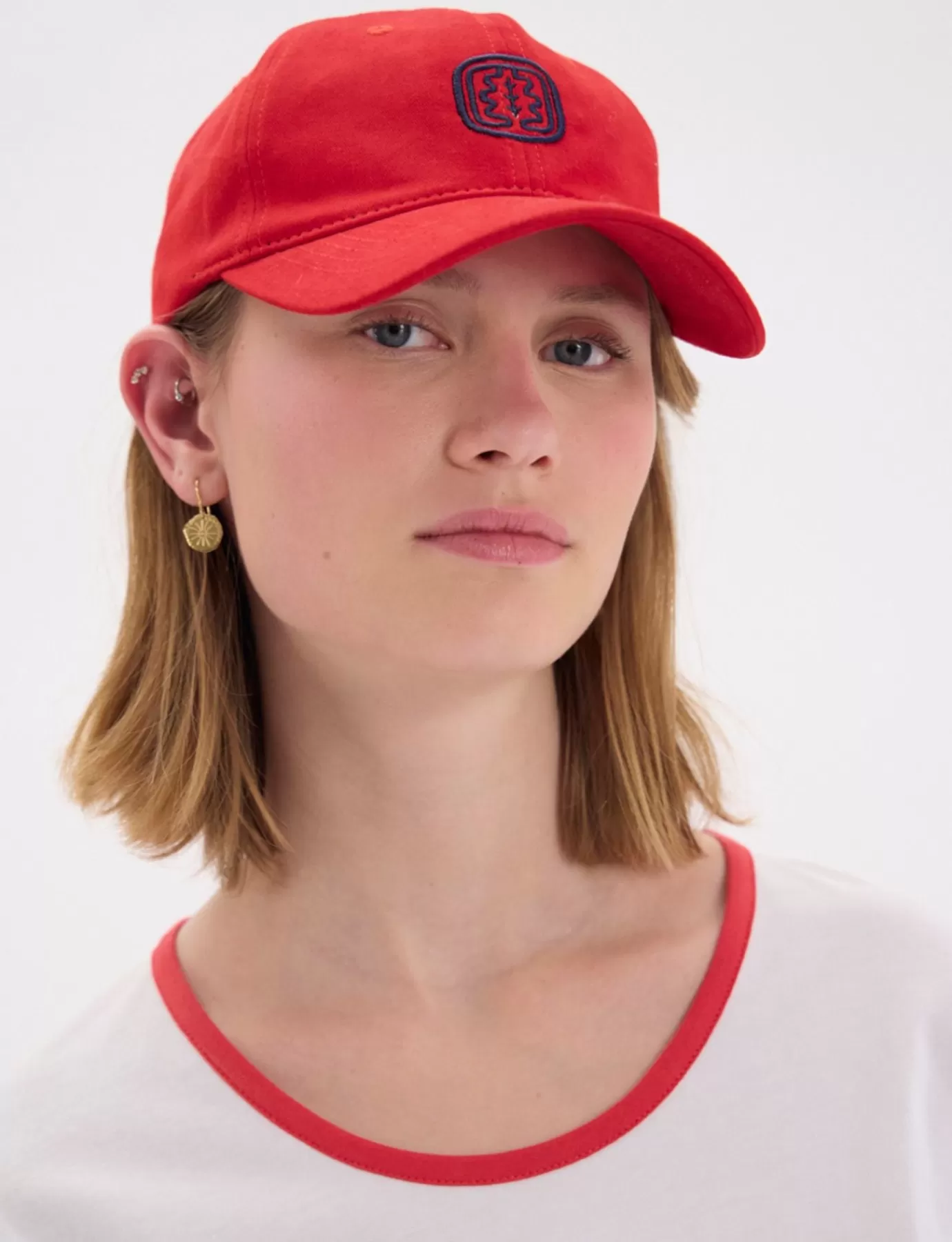 Ines De La Fressange Paris Casquette Lennie rouge