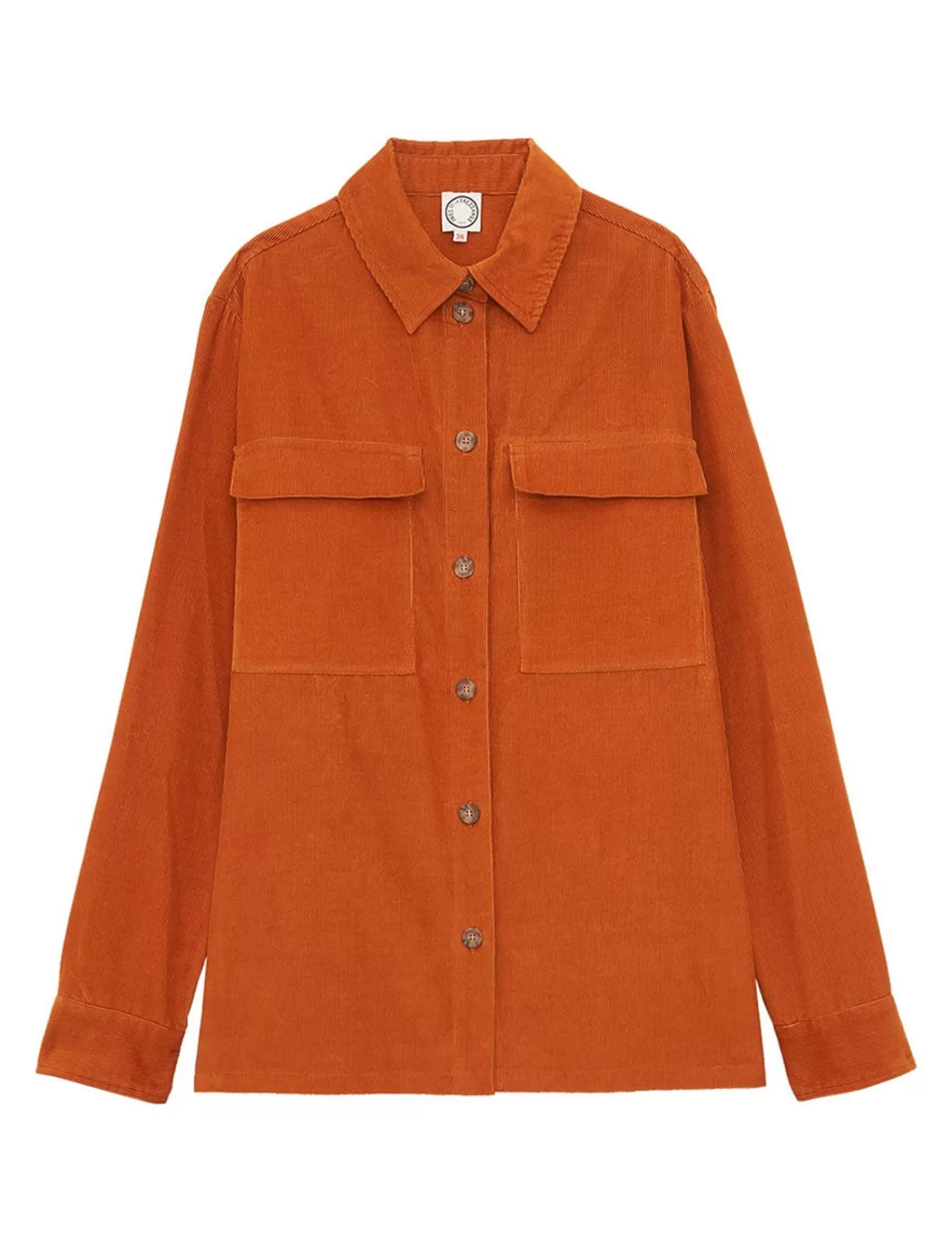 Ines De La Fressange Paris Chemise Chandler orange velours