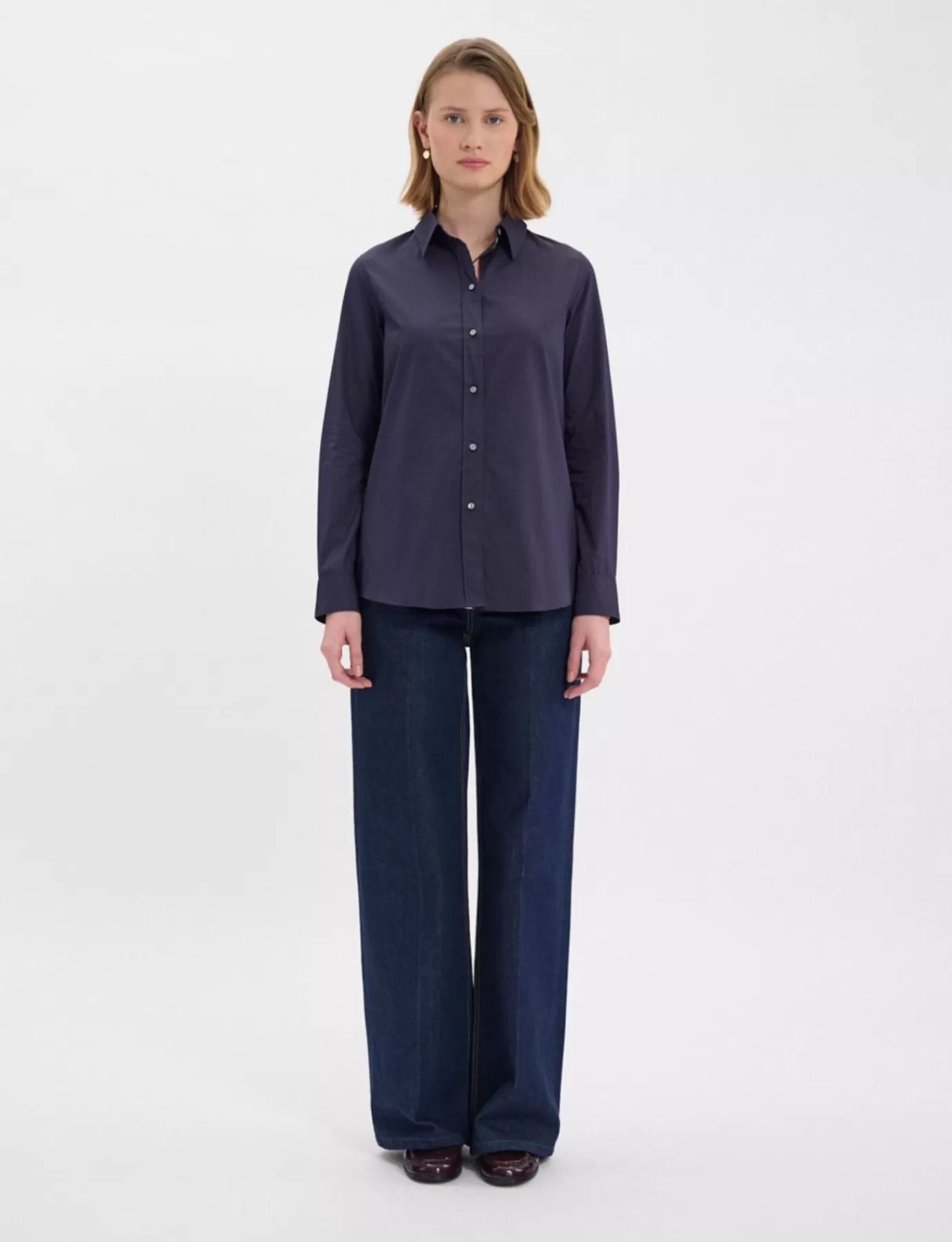 Ines De La Fressange Paris Chemise Martin Bleu Navy