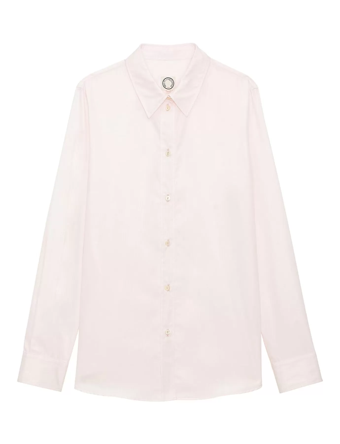 Ines De La Fressange Paris Chemise Martin coton rose pâle