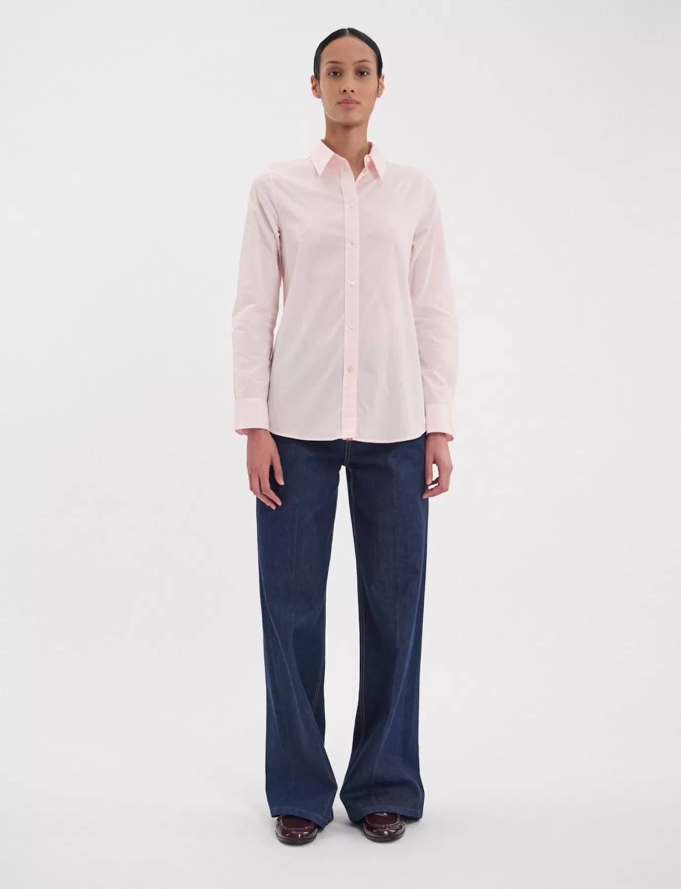 Ines De La Fressange Paris Chemise Martin rose pâle