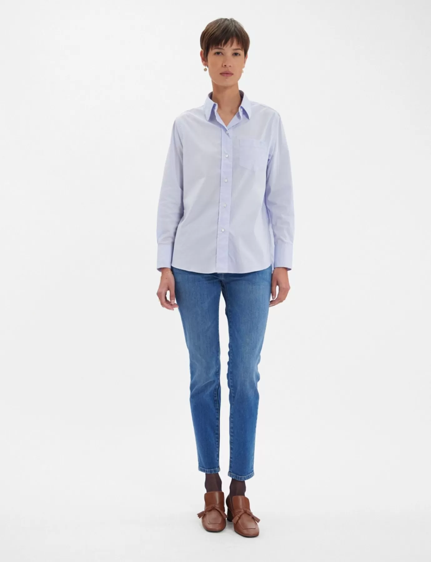 Ines De La Fressange Paris Chemise Maureen bleu ciel