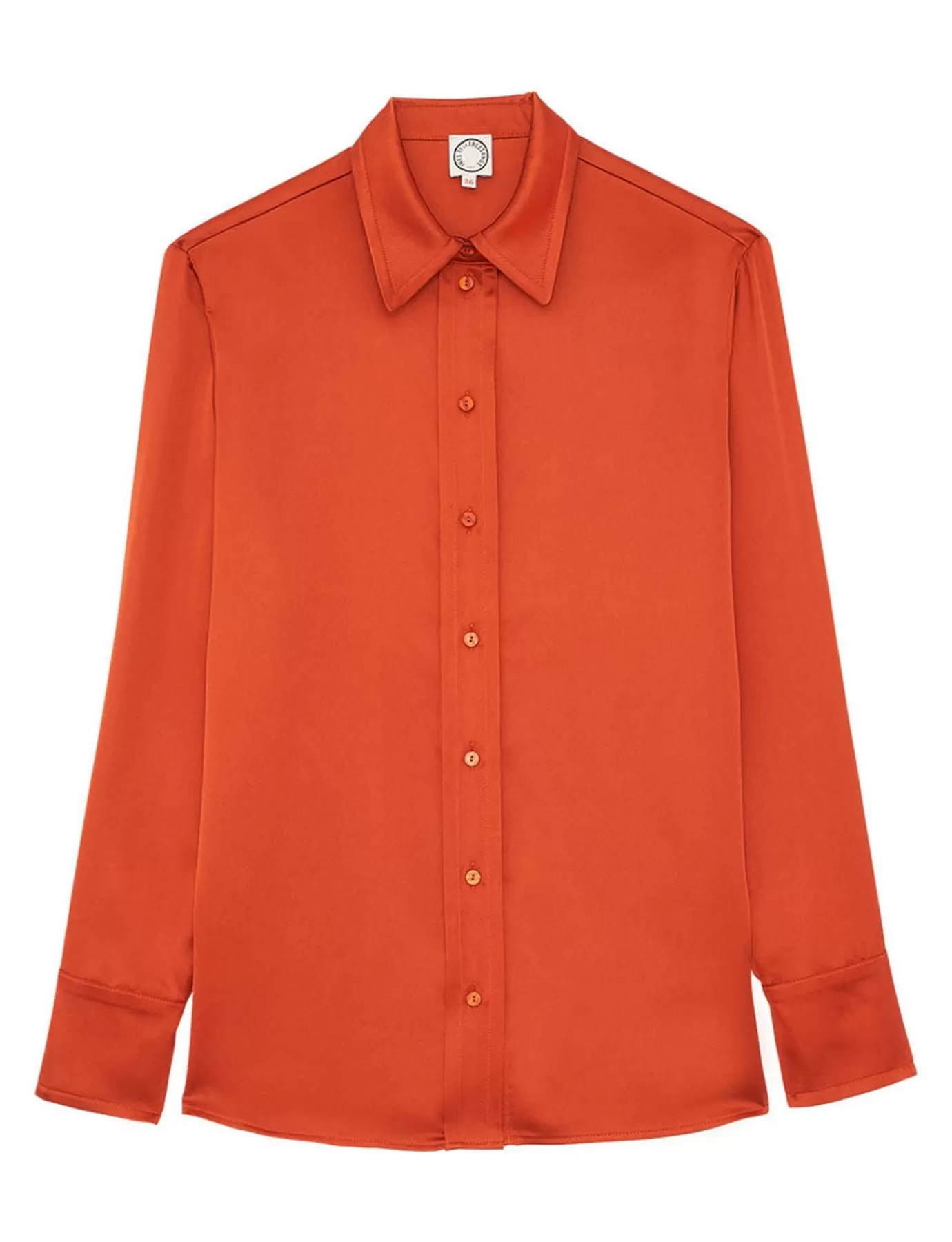 Ines De La Fressange Paris Chemise Maureen orange brûlé