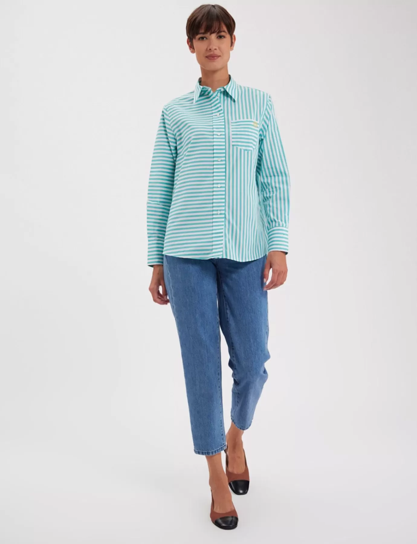 Ines De La Fressange Paris Chemise Maureen turquoise