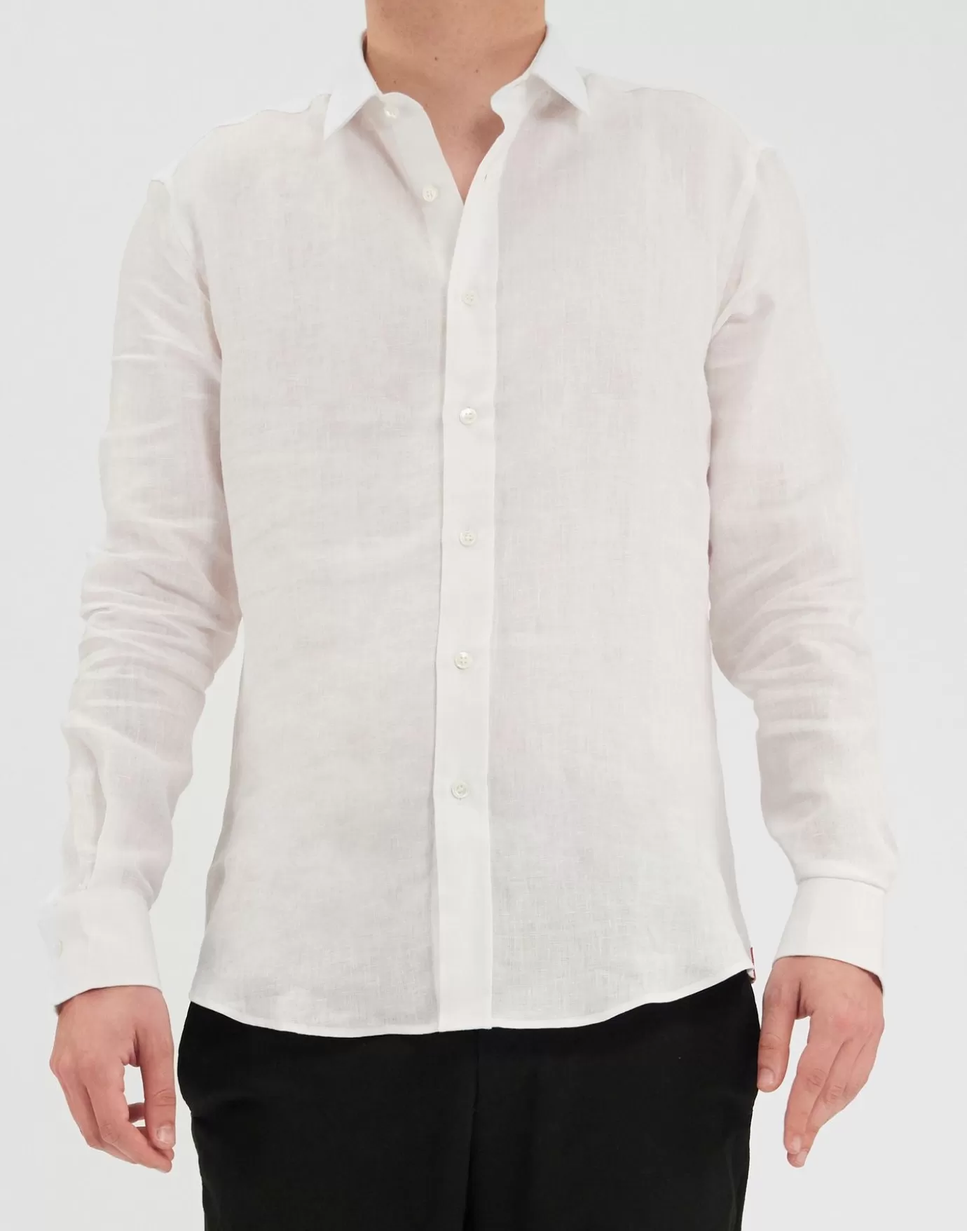 Ines De La Fressange Paris Chemise pour homme Olivier blanche en lin