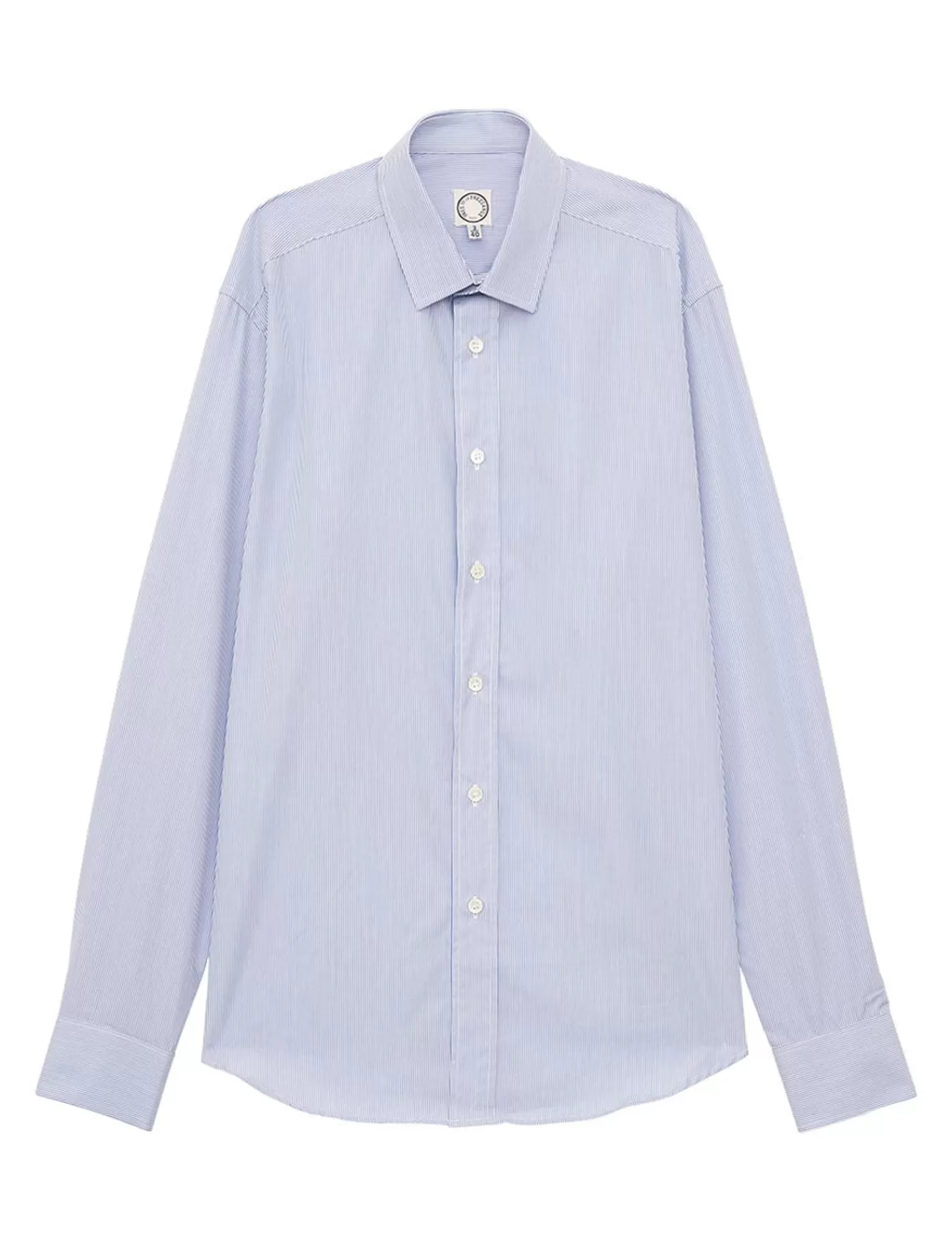 Ines De La Fressange Paris Chemise pour homme Olivier bleue à rayures blanches