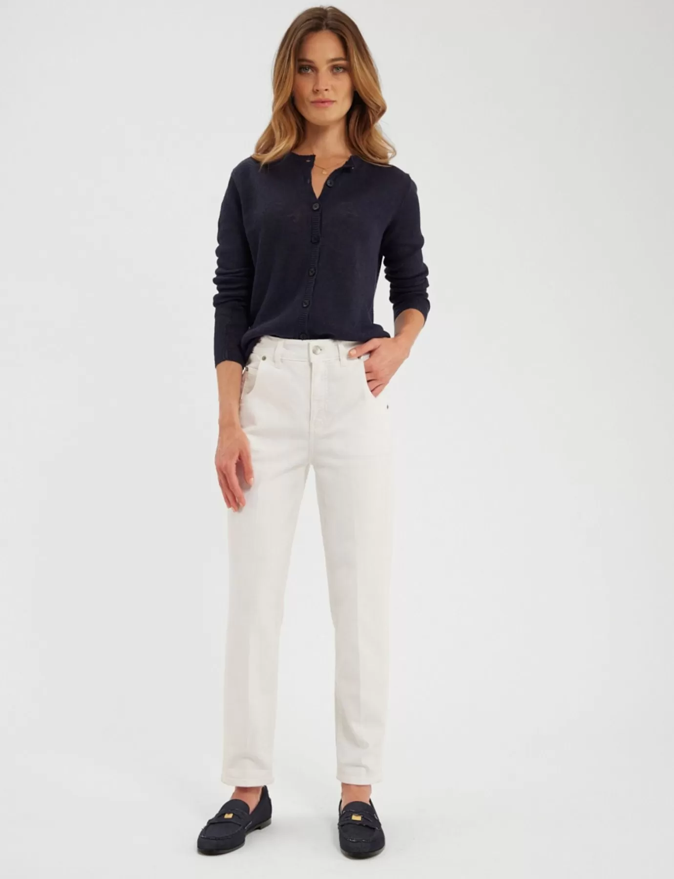 Ines De La Fressange Paris Denim Luna blanc