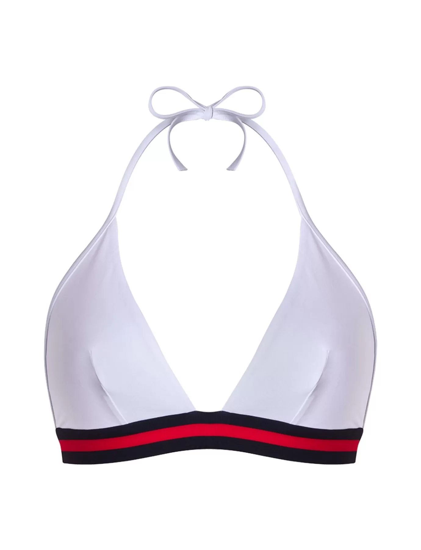 Ines De La Fressange Paris Flèche, haut de maillot de bain femme uni blanc, Ines x Vilebrequin
