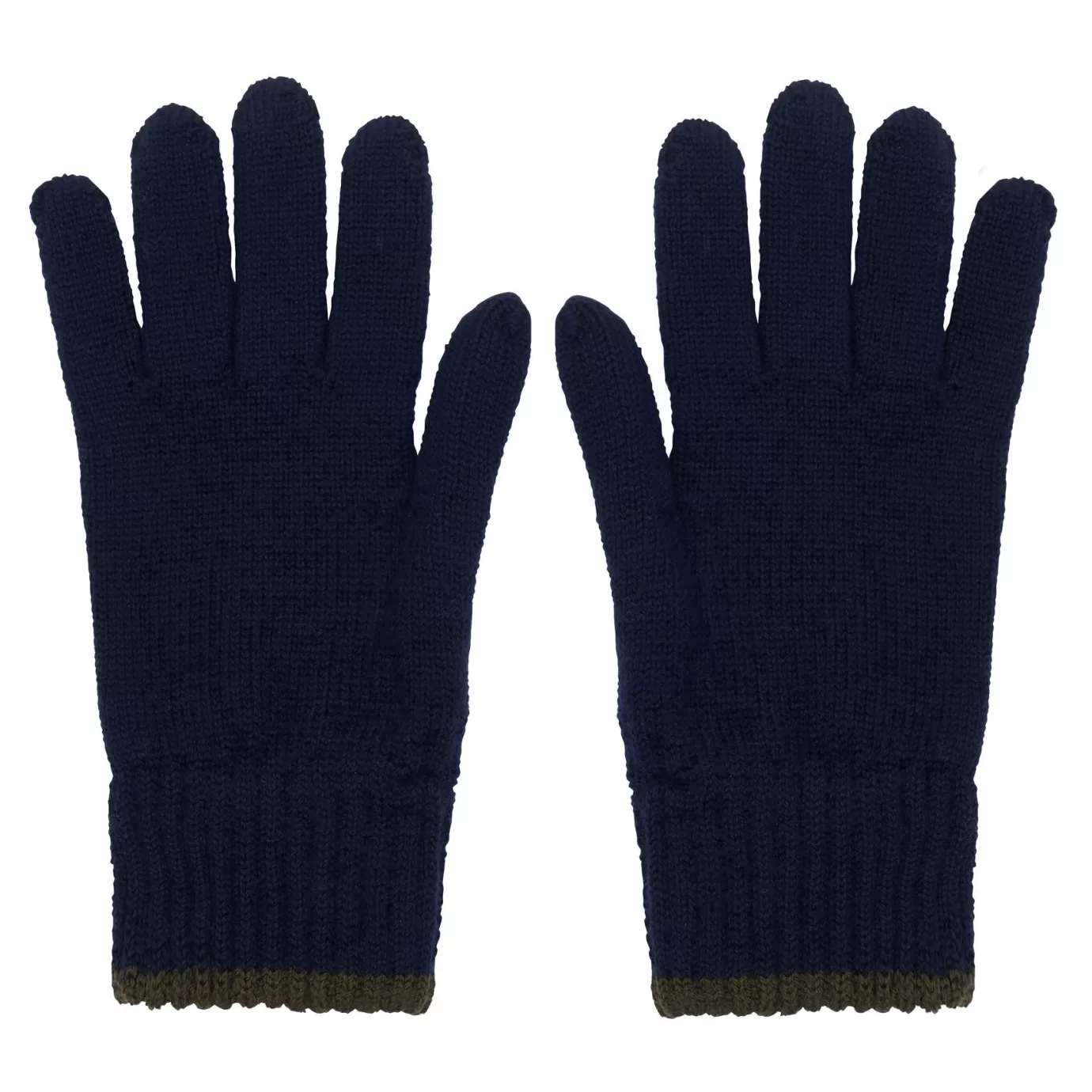 Ines De La Fressange Paris Gants Bahia en maille marine, filet kaki