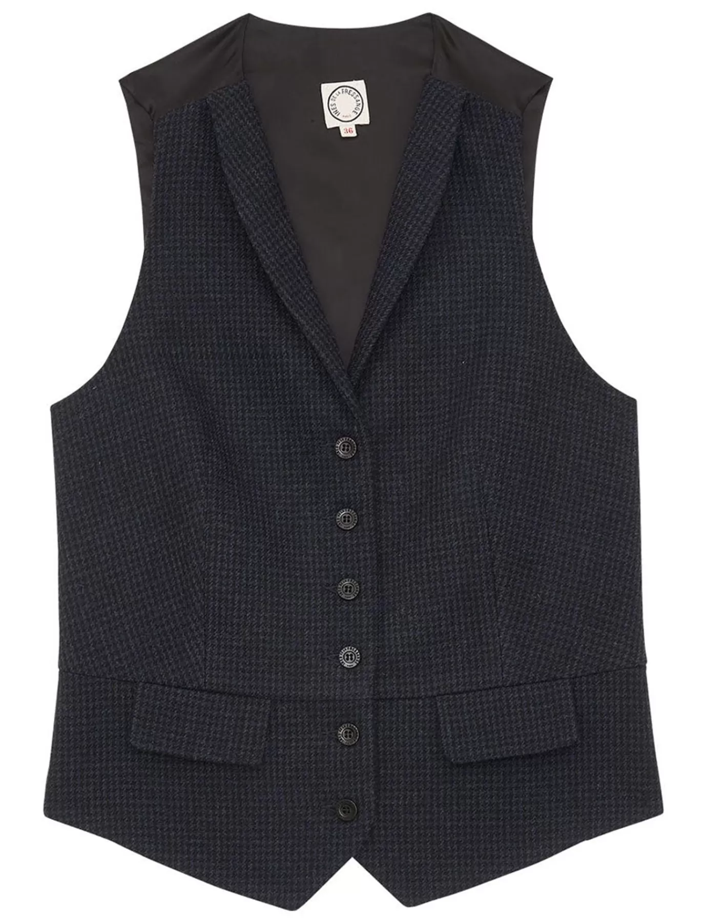 Ines De La Fressange Paris Gilet Robinson noir et bleu