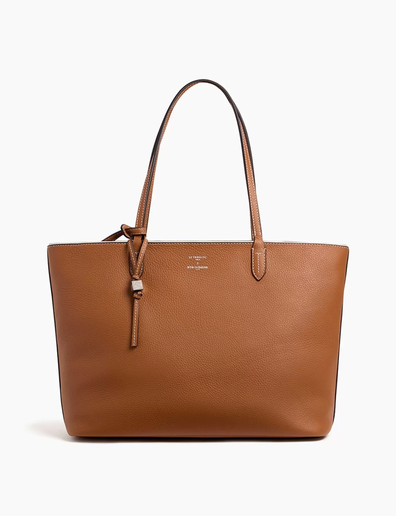 Femme Ines De La Fressange Paris Grand sac cabas camel Ines x Le Tanneur