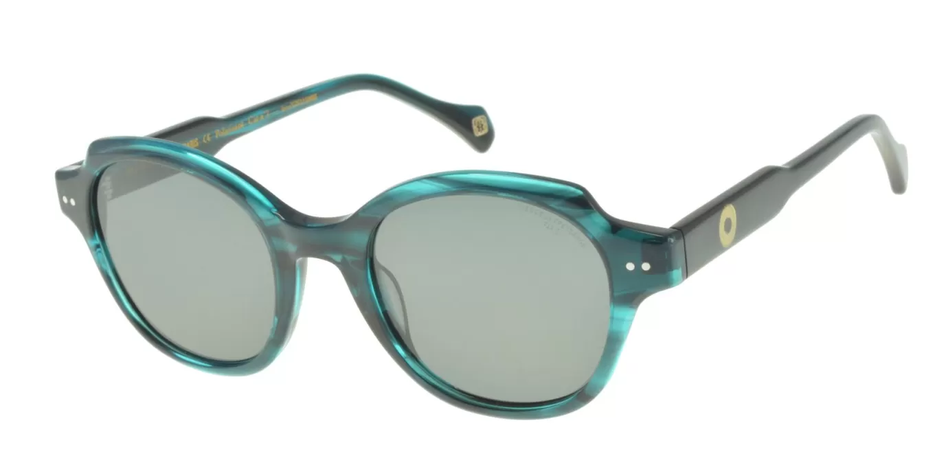 Ines De La Fressange Paris Lunettes de soleil Julianne vert translucide