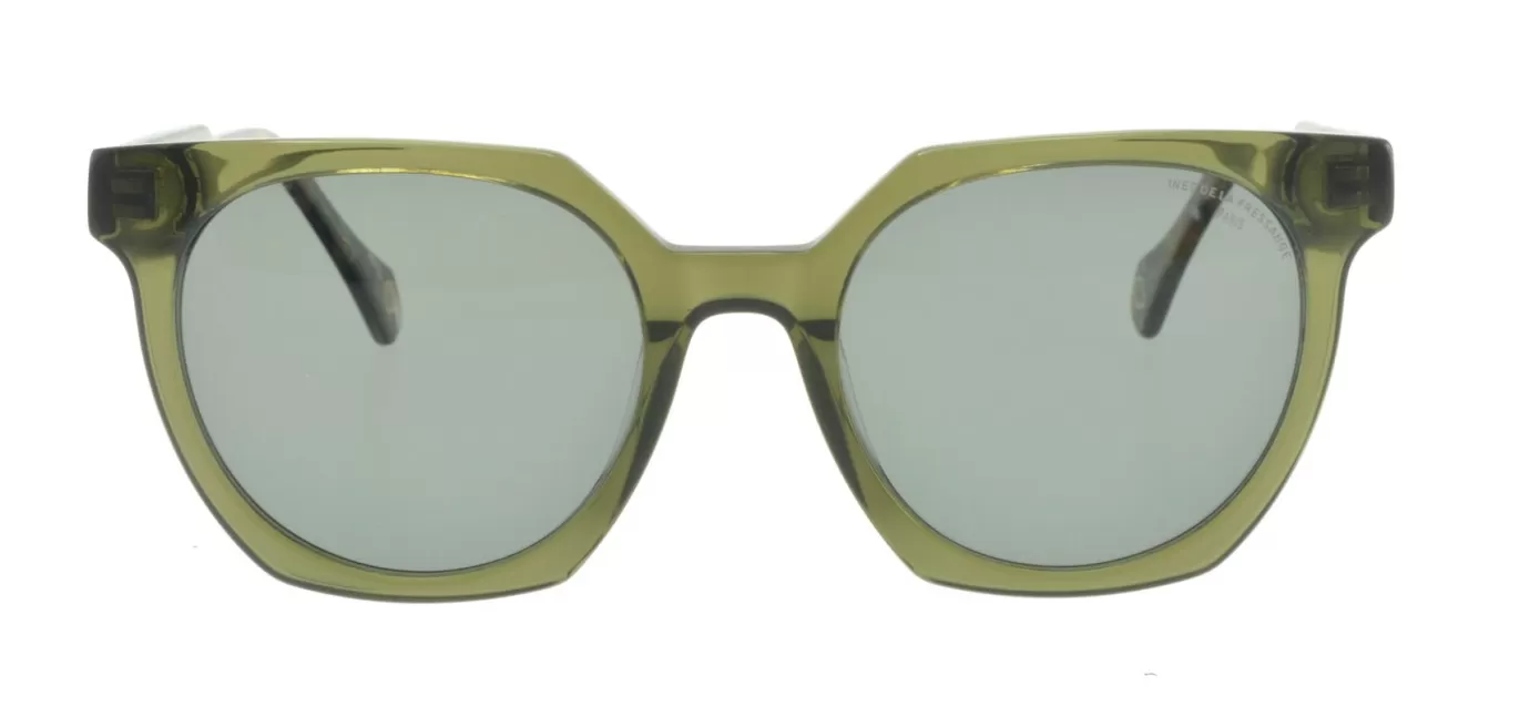 Ines De La Fressange Paris Lunettes de soleil Laura kaki cristal