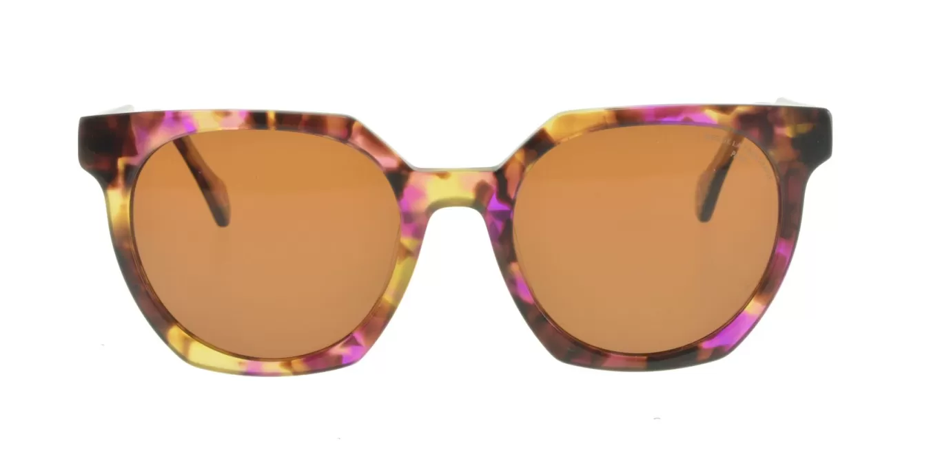 Ines De La Fressange Paris Lunettes de soleil Laura violettes écailles