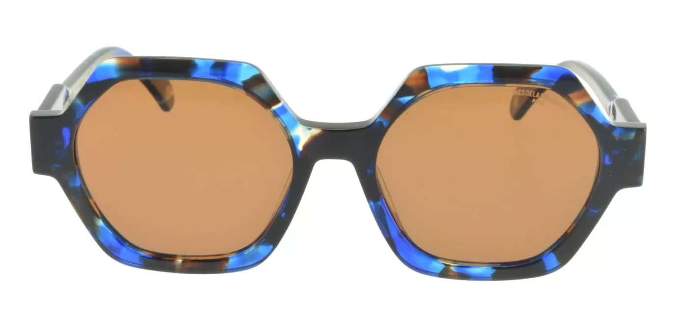 Ines De La Fressange Paris Lunettes de soleil Marion bleues écailles