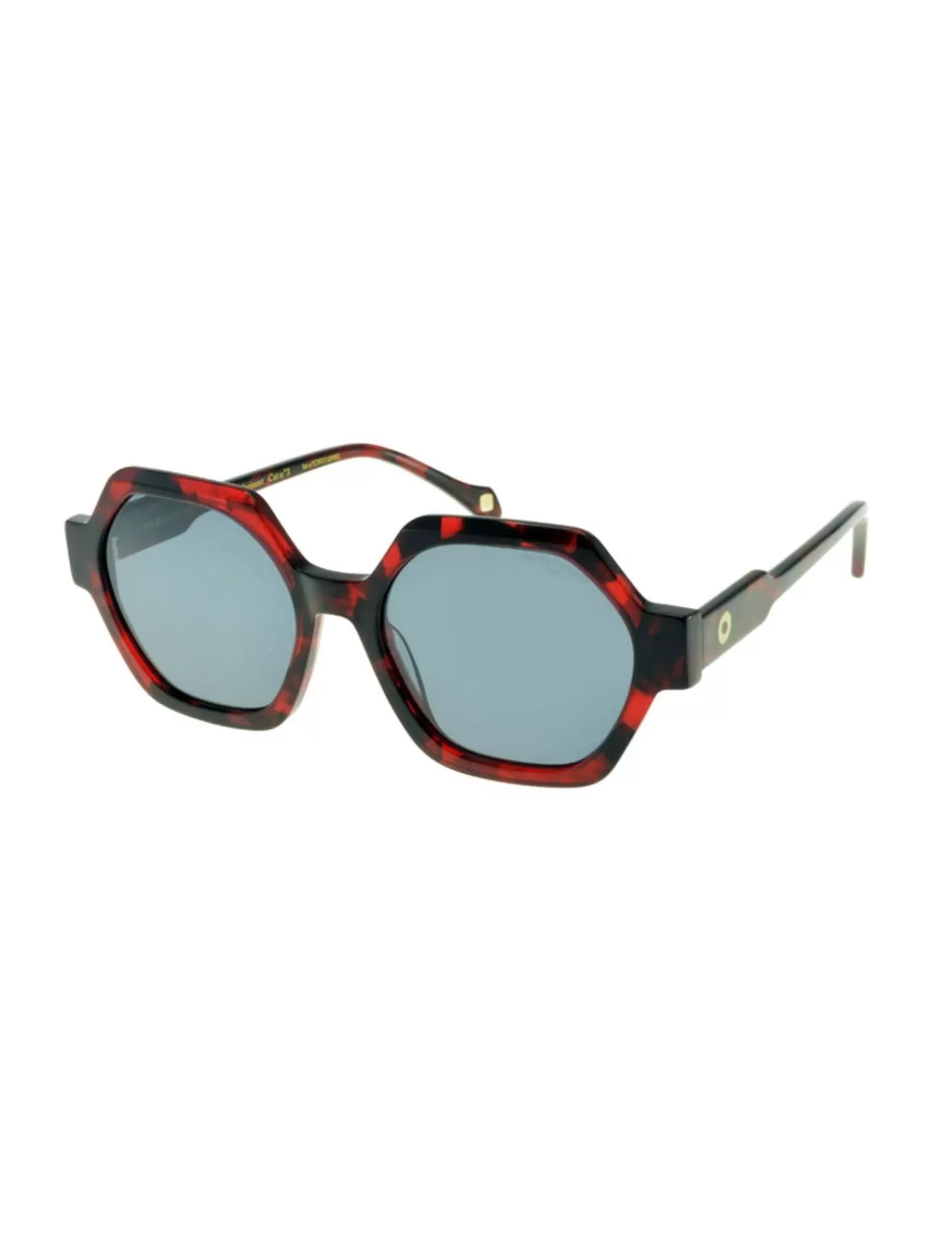 Ines De La Fressange Paris Lunettes de soleil Marion rouges écailles