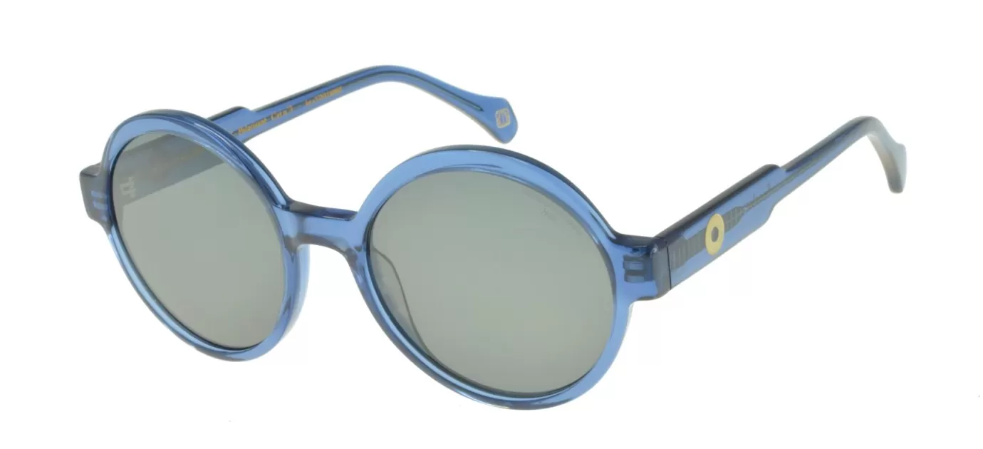 Ines De La Fressange Paris Lunettes de soleil Scarlett bleues cristal