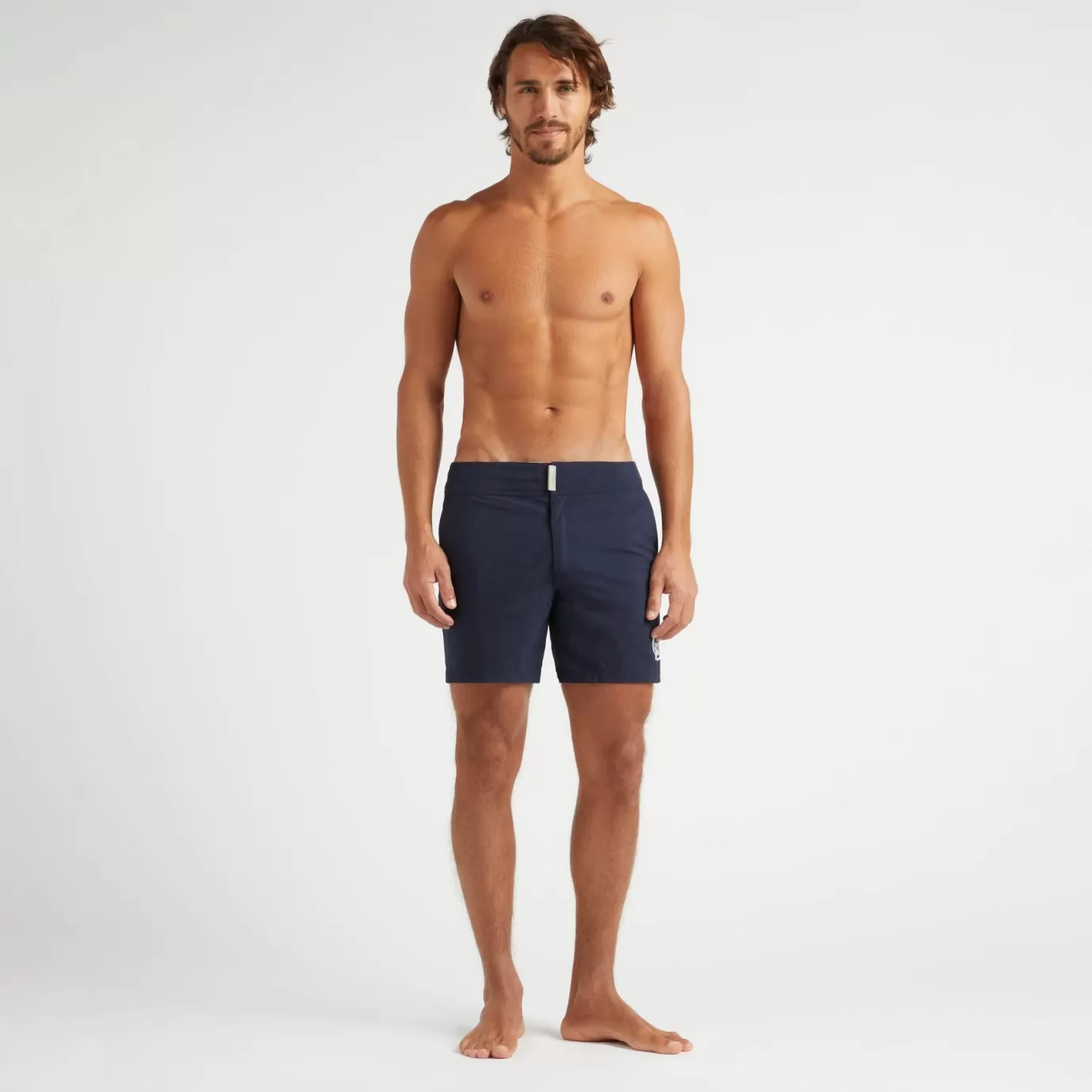 Ines De La Fressange Paris Maillot de bain pour homme Ines x Vilebrequin, bleu marine, modèle Mirage