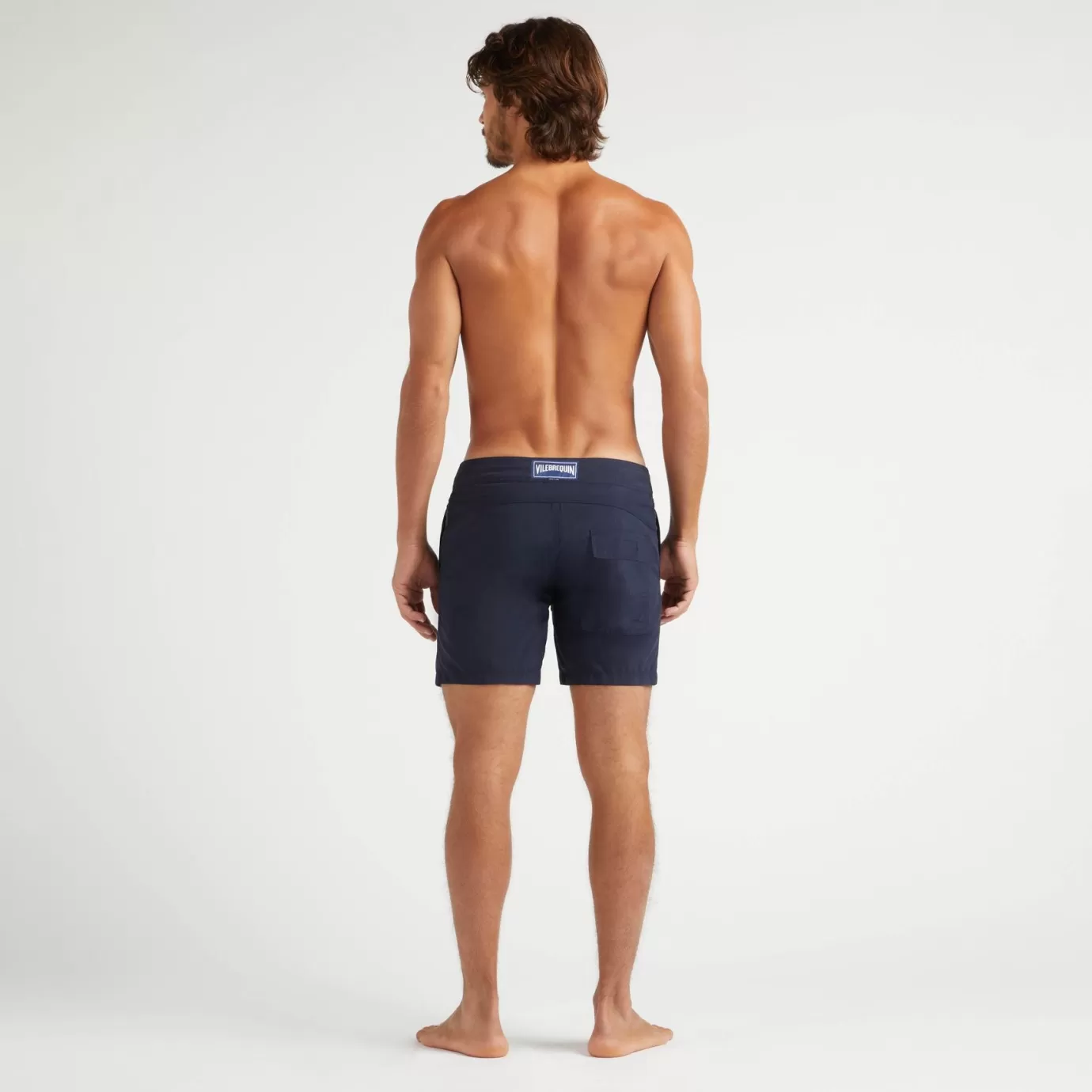 Ines De La Fressange Paris Maillot de bain pour homme Ines x Vilebrequin, bleu marine, modèle Mirage