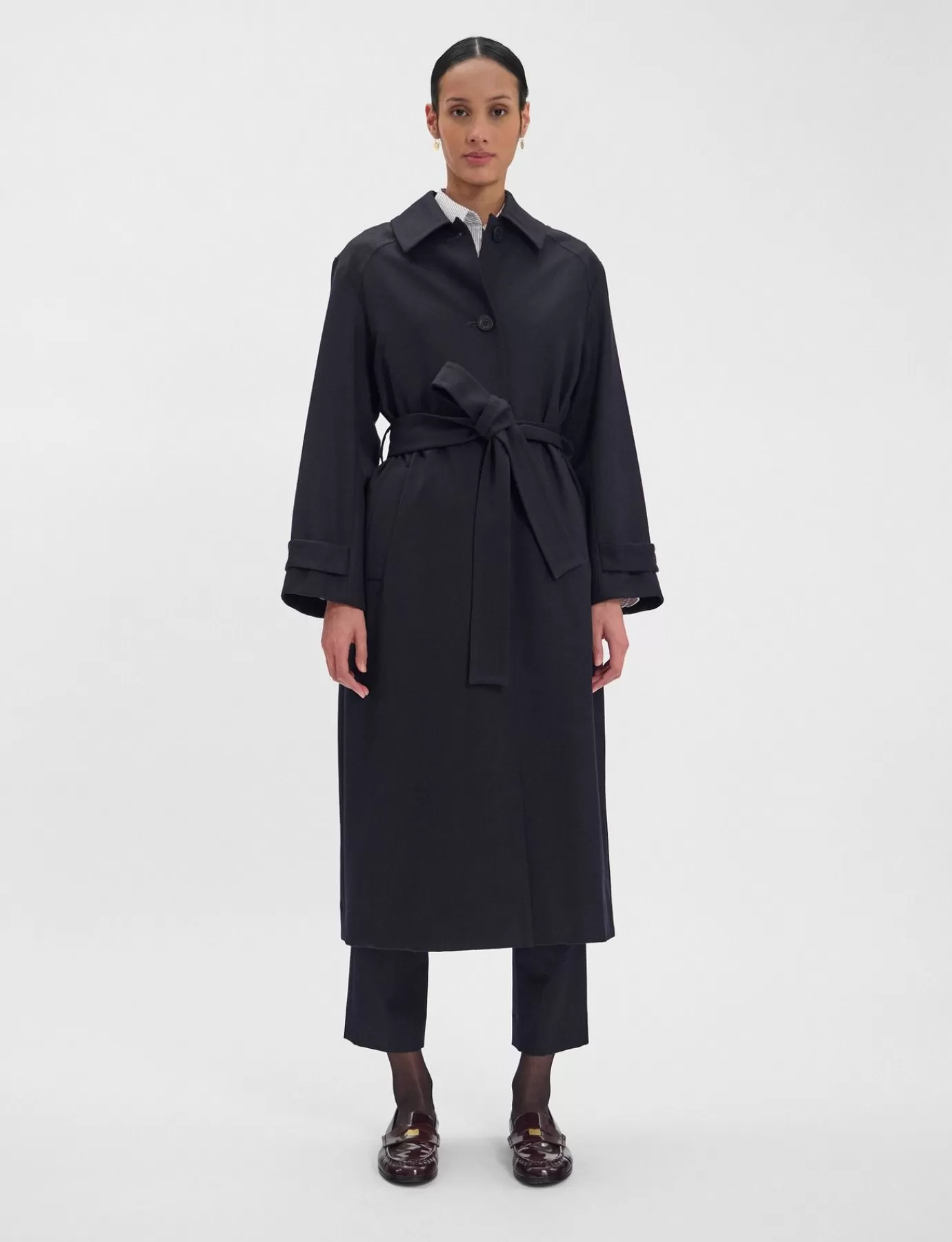 Ines De La Fressange Paris Manteau Esmé, laine Navy