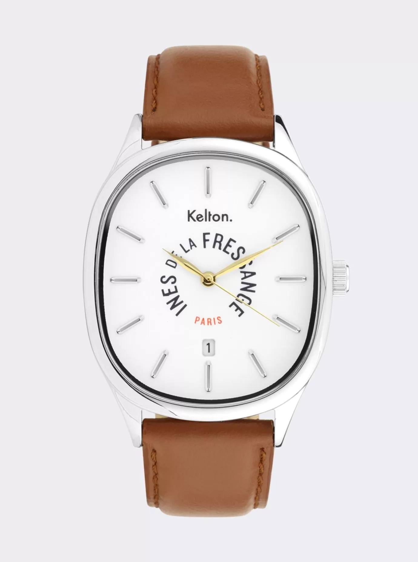 Ines De La Fressange Paris Montre Grande Colorama camel Kelton x