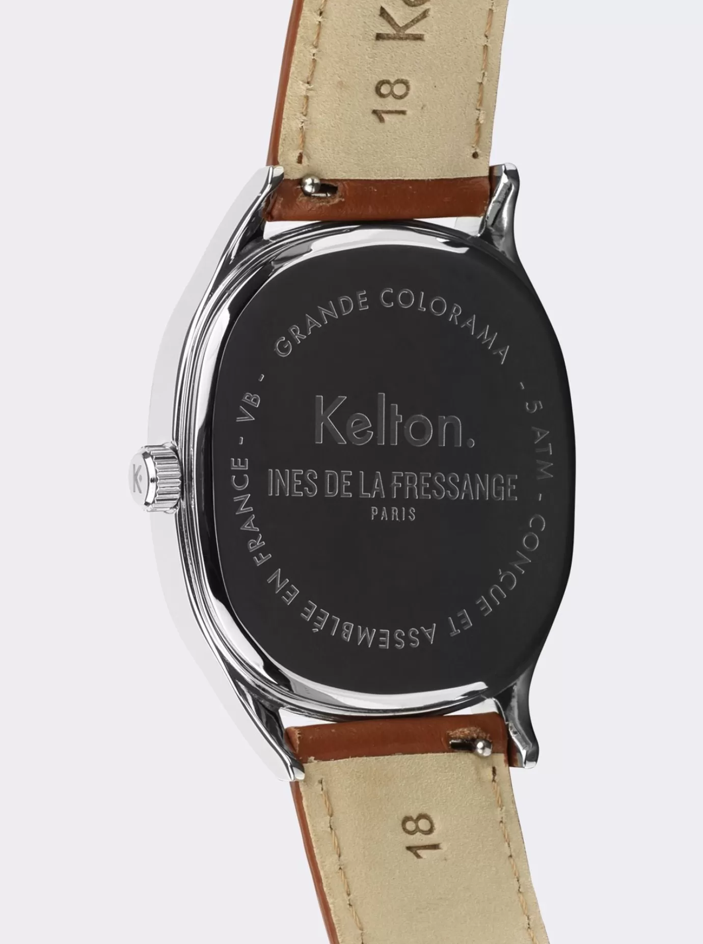 Ines De La Fressange Paris Montre Grande Colorama camel Kelton x