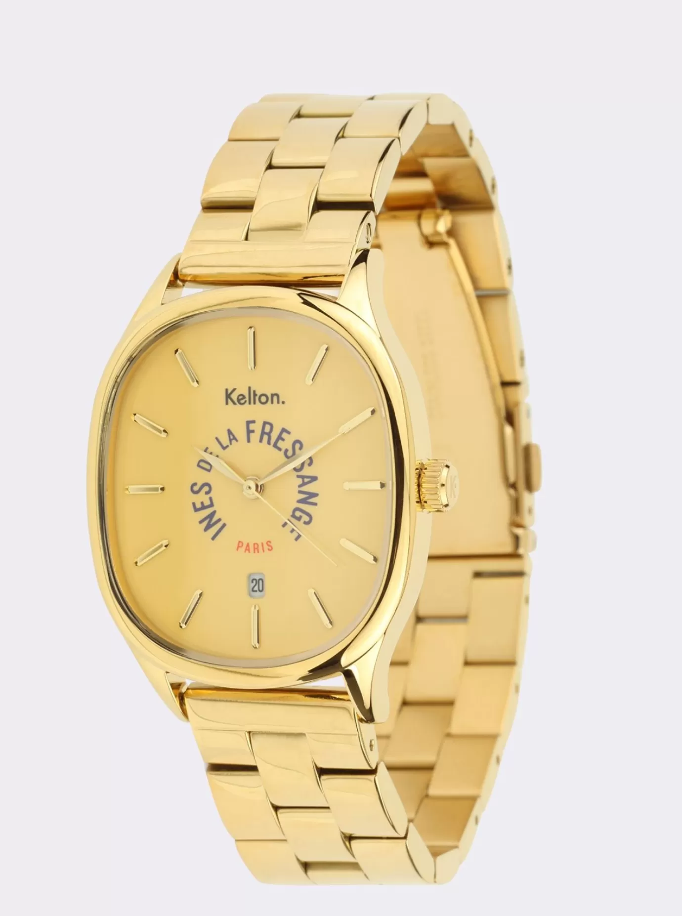 Ines De La Fressange Paris Montre Grande Colorama gold Kelton x