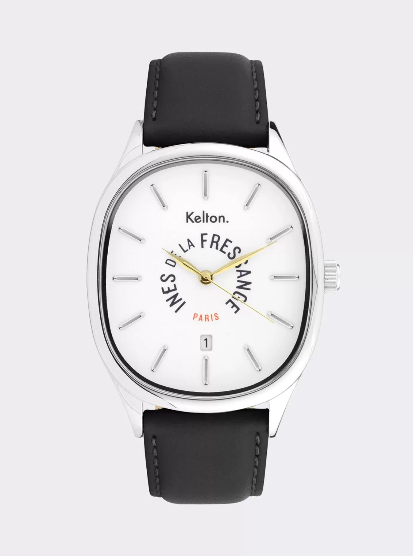 Ines De La Fressange Paris Montre Grande Colorama noir Kelton x