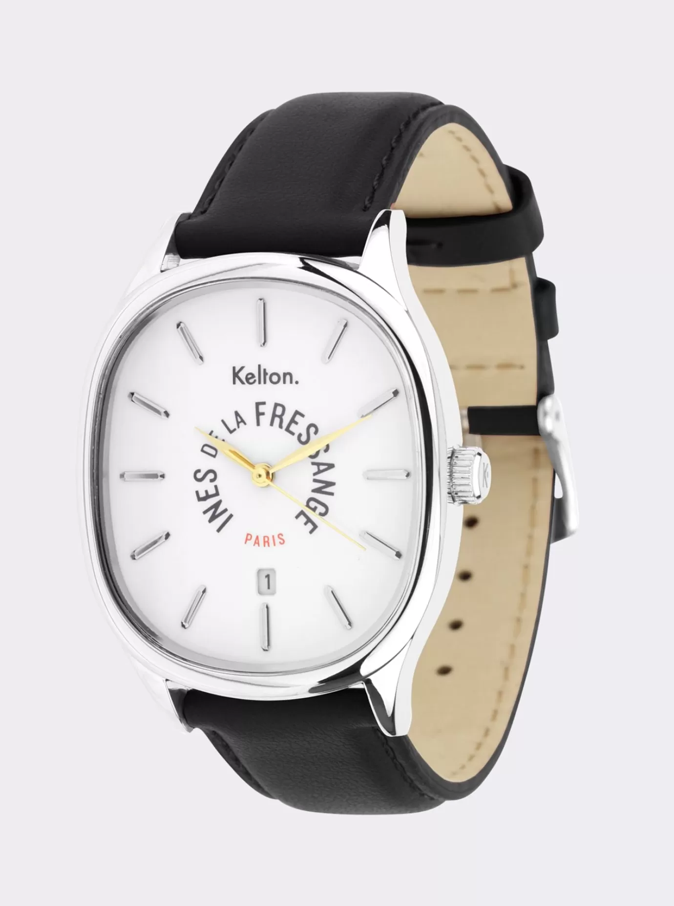 Ines De La Fressange Paris Montre Grande Colorama noir Kelton x