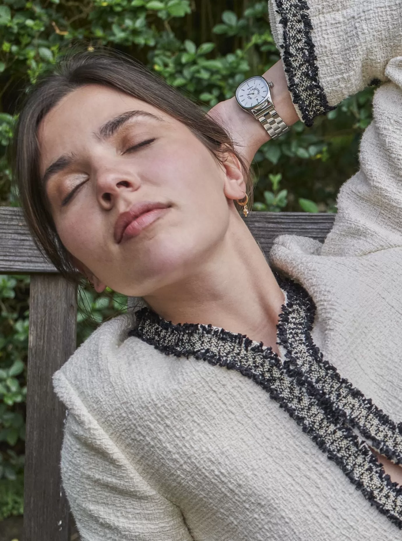 Ines De La Fressange Paris Montre Grande Colorama silver Kelton x