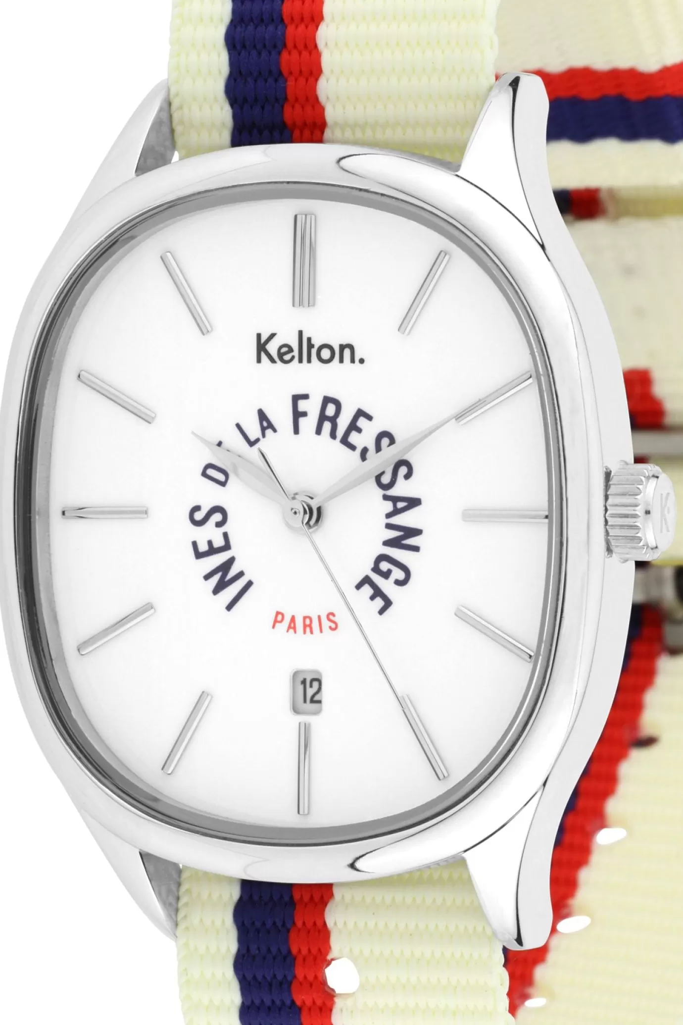 Ines De La Fressange Paris Montre Grande Colorama Sport écru Kelton x