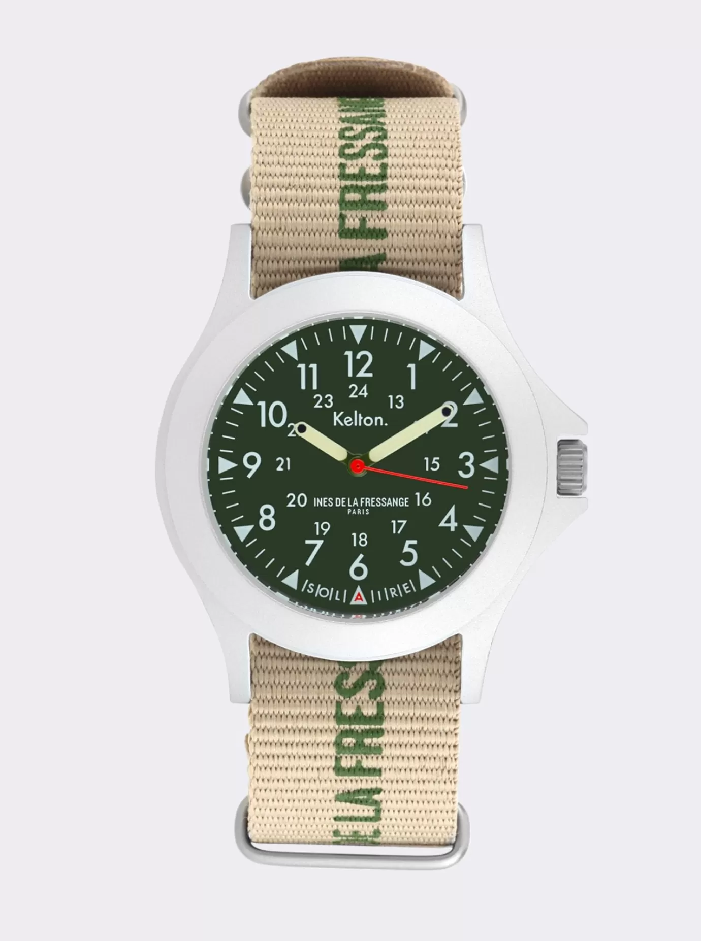 Ines De La Fressange Paris Montre Solaire Field sand Kelton x
