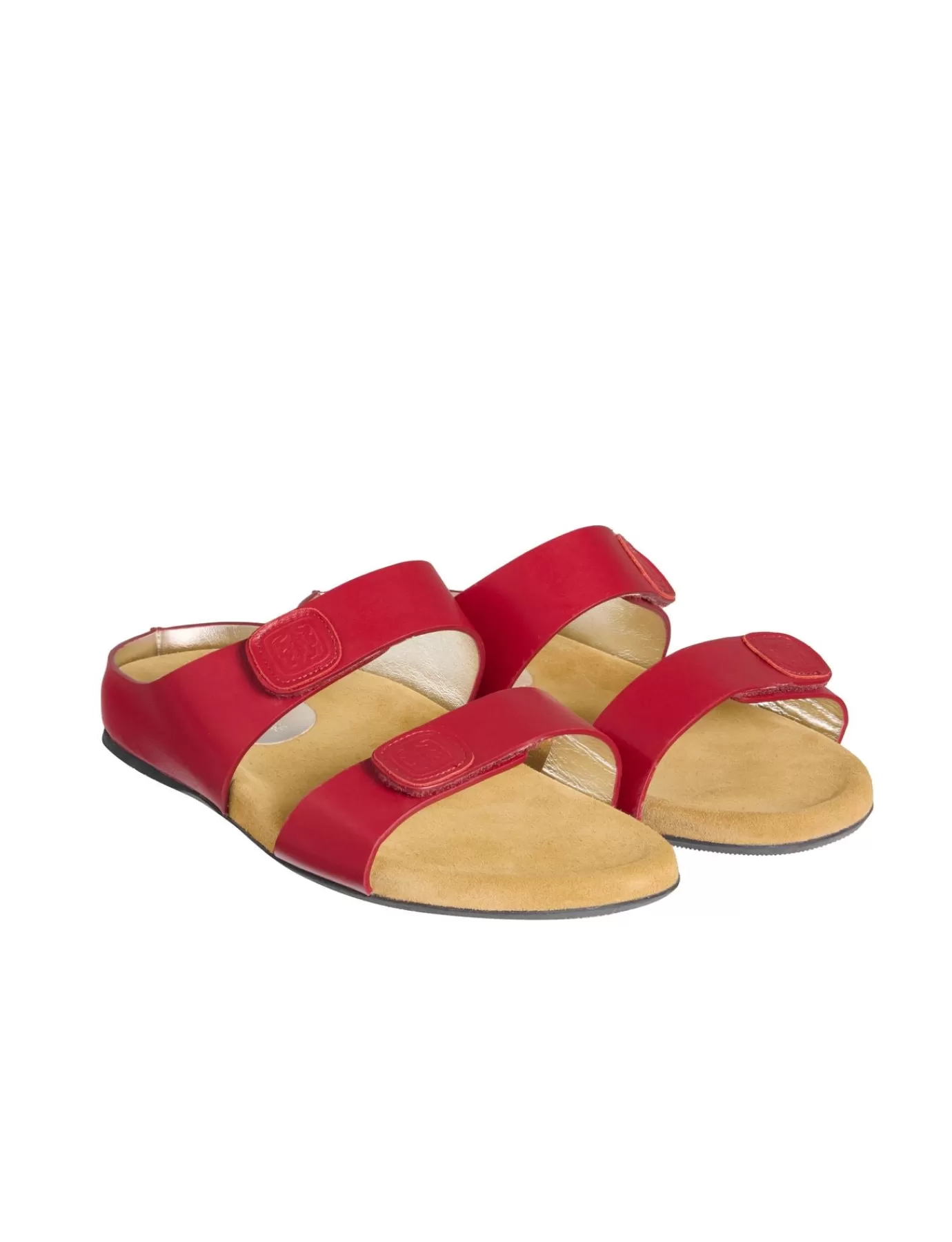 Ines De La Fressange Paris Mules Delia cuir rouge