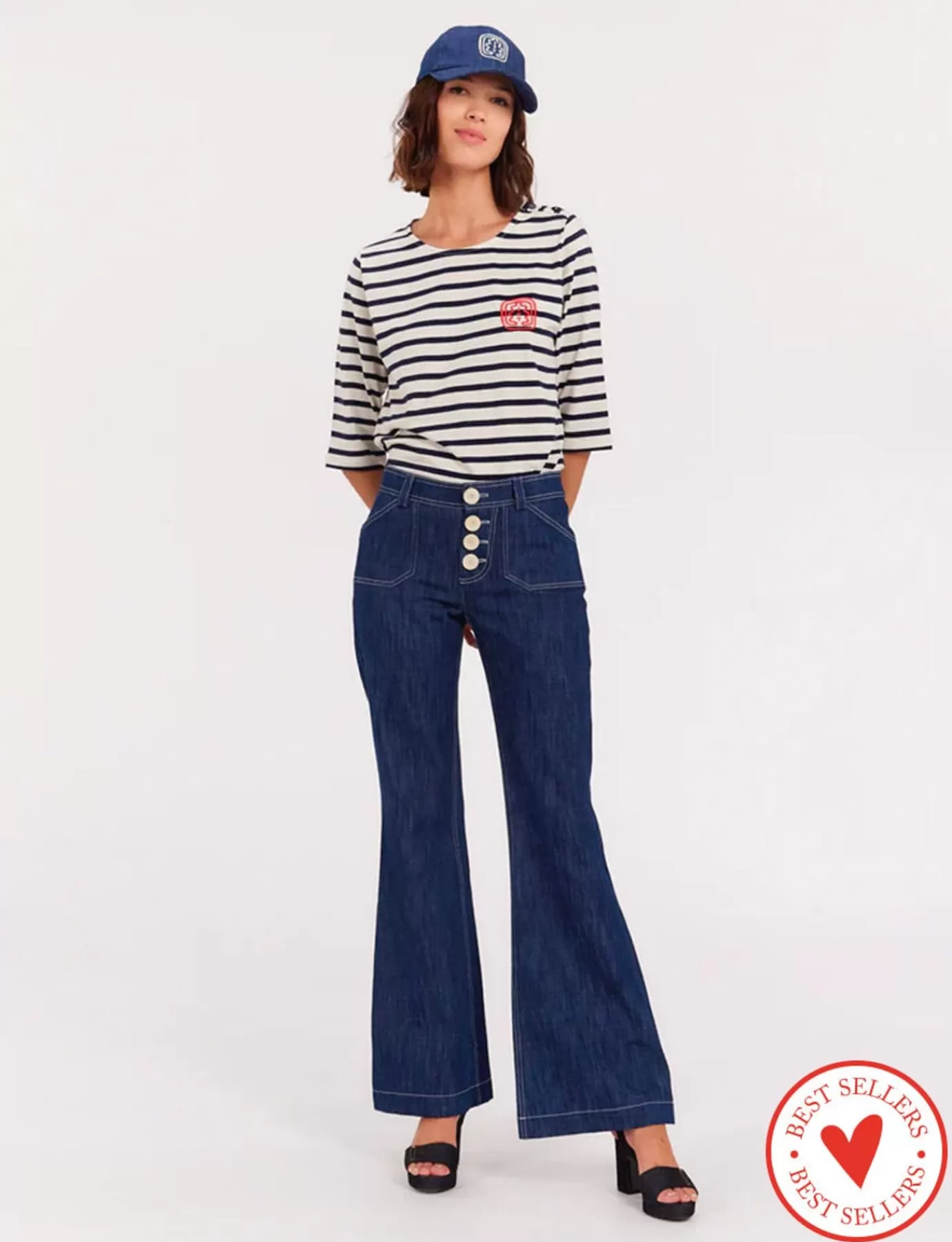 Ines De La Fressange Paris Pantalon Charlotte bleu