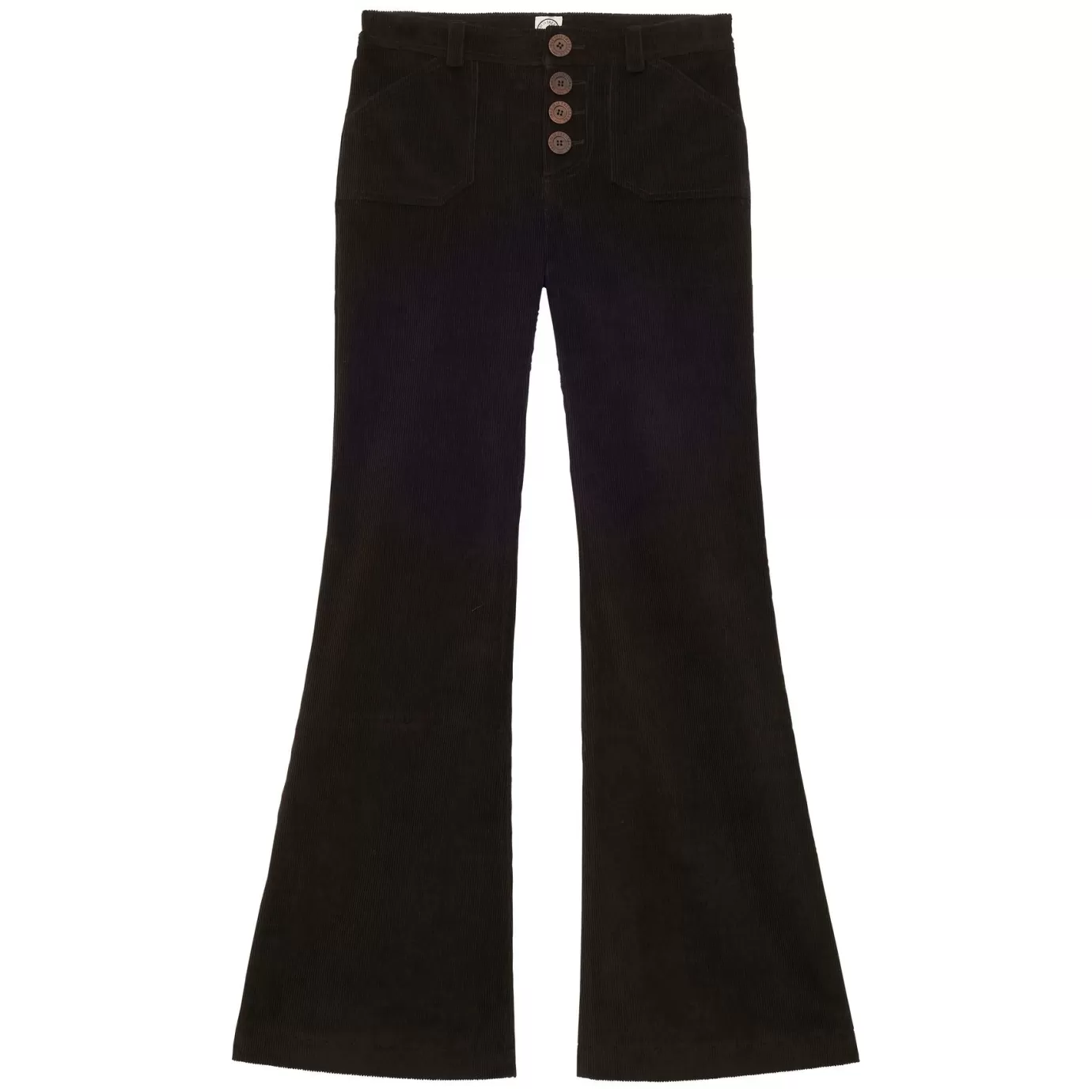 Ines De La Fressange Paris Pantalon Charlotte en velours milleraies marron