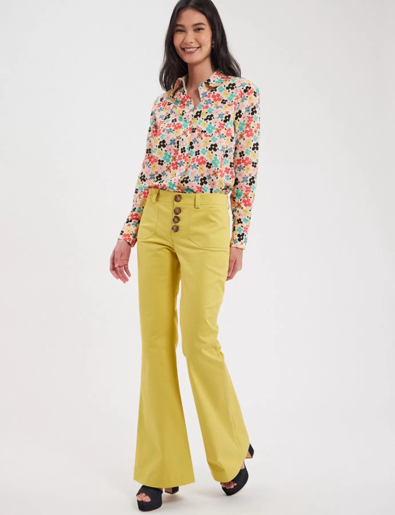 Ines De La Fressange Paris Pantalon Charlotte jaune