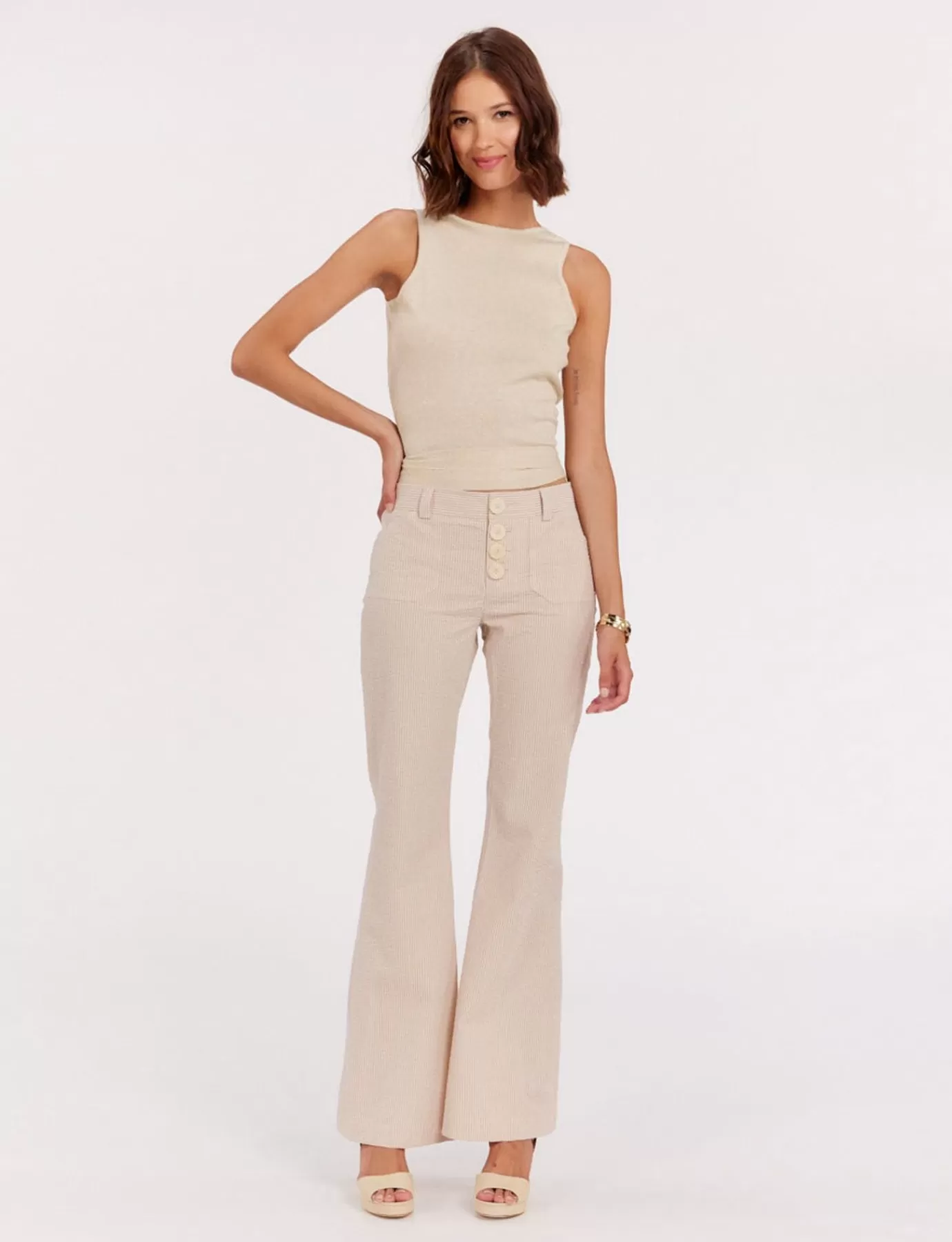 Ines De La Fressange Paris Pantalon Charlotte rayé