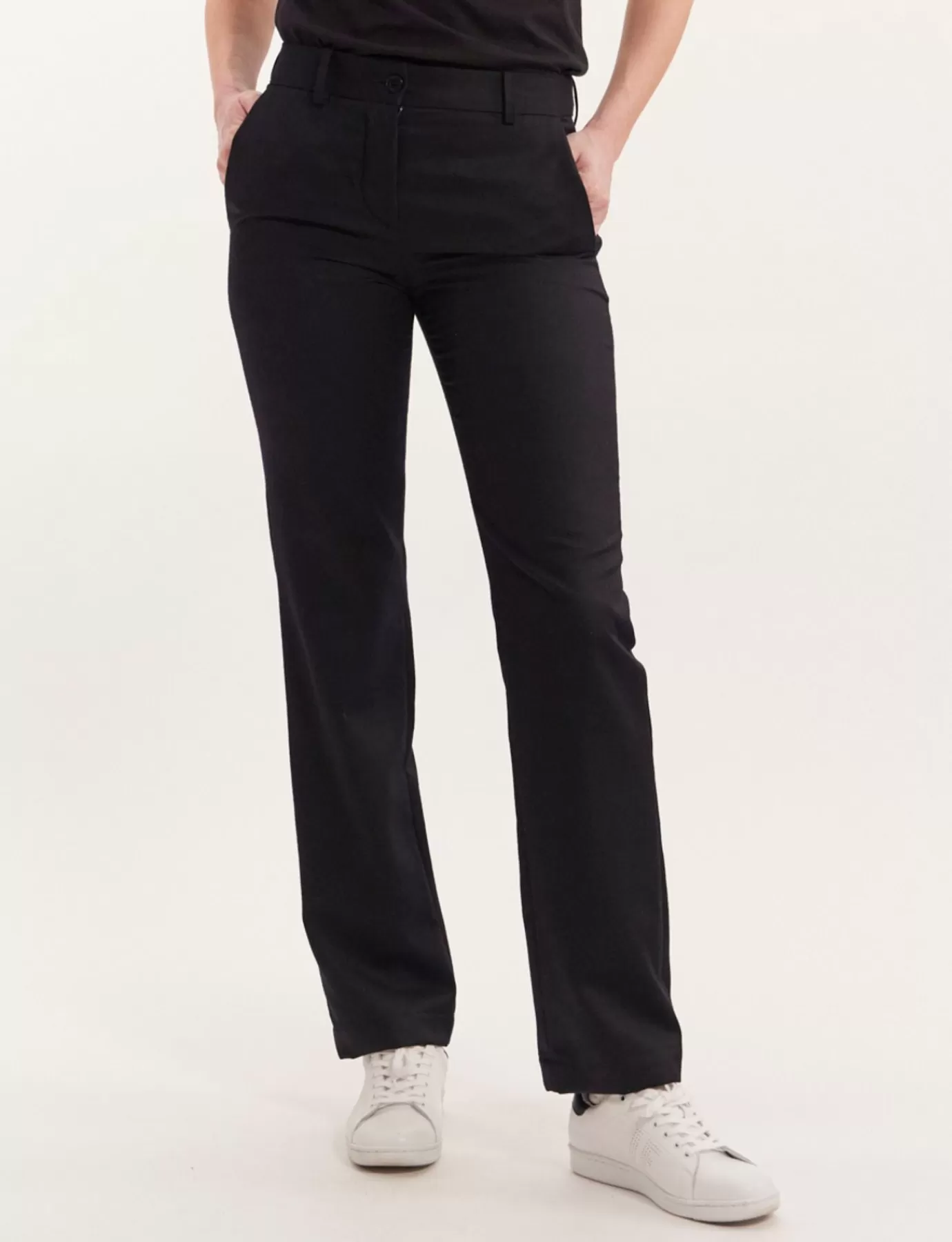 Ines De La Fressange Paris Pantalon Francisco bleu marine laine