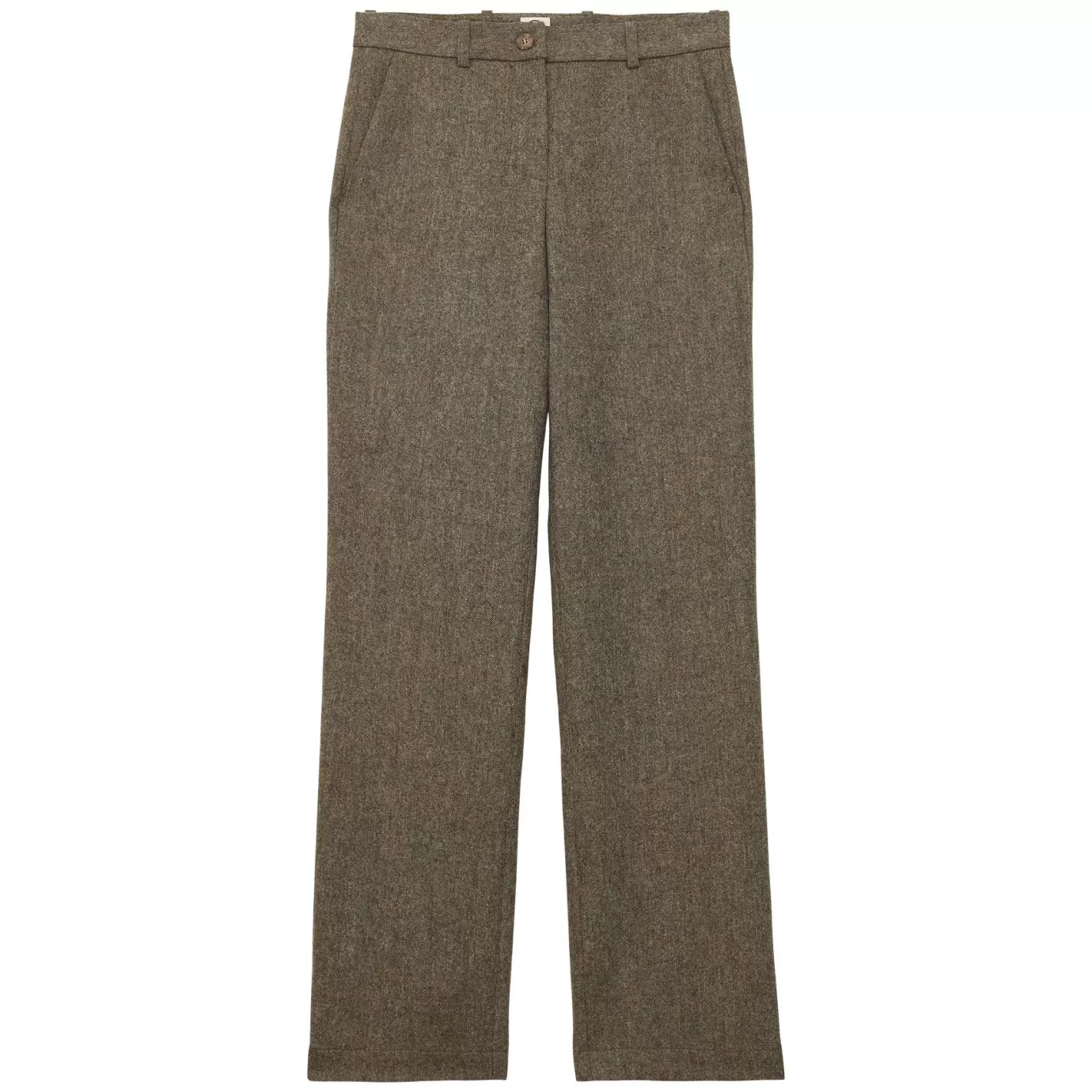 Ines De La Fressange Paris Pantalon Francisco en lainage vert chiné