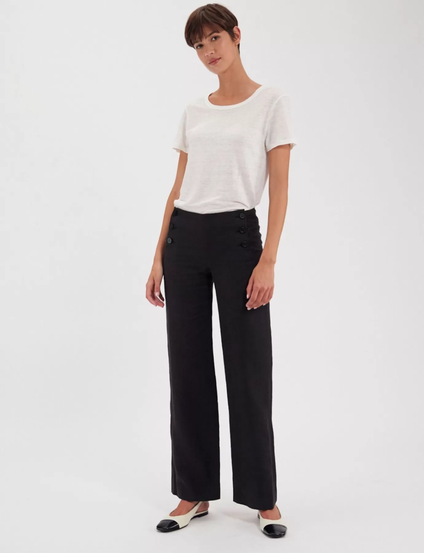 Ines De La Fressange Paris Pantalon Gabriel en lin