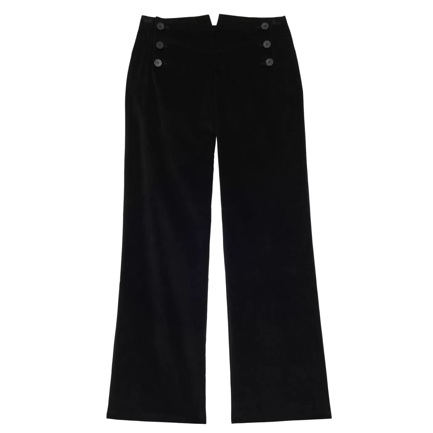 Ines De La Fressange Paris Pantalon Gabriel en velours lisse noir