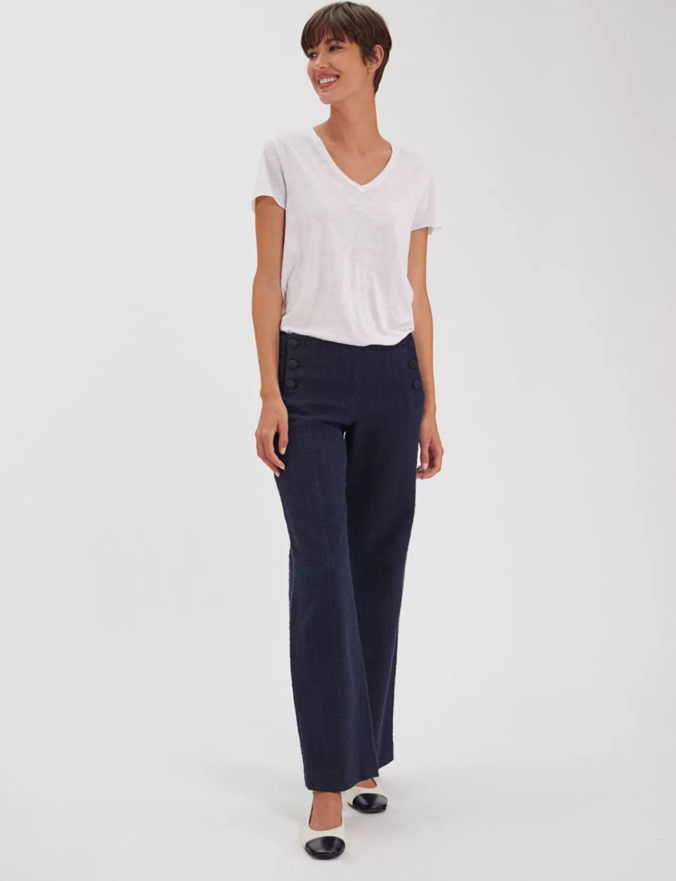 Ines De La Fressange Paris Pantalon Gabriel Navy