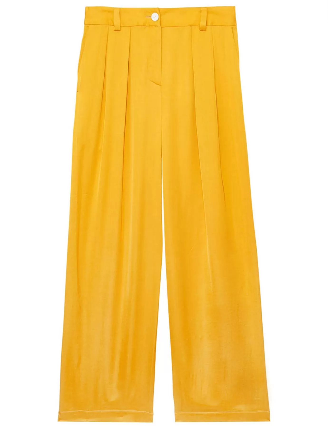 Ines De La Fressange Paris Pantalon Luciano fluide jaune bouton d'or